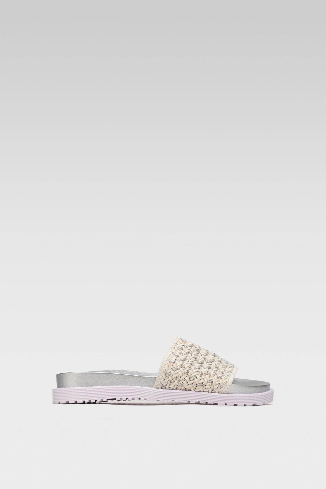 Klapki Bassano WSK1668-01 Srebrny