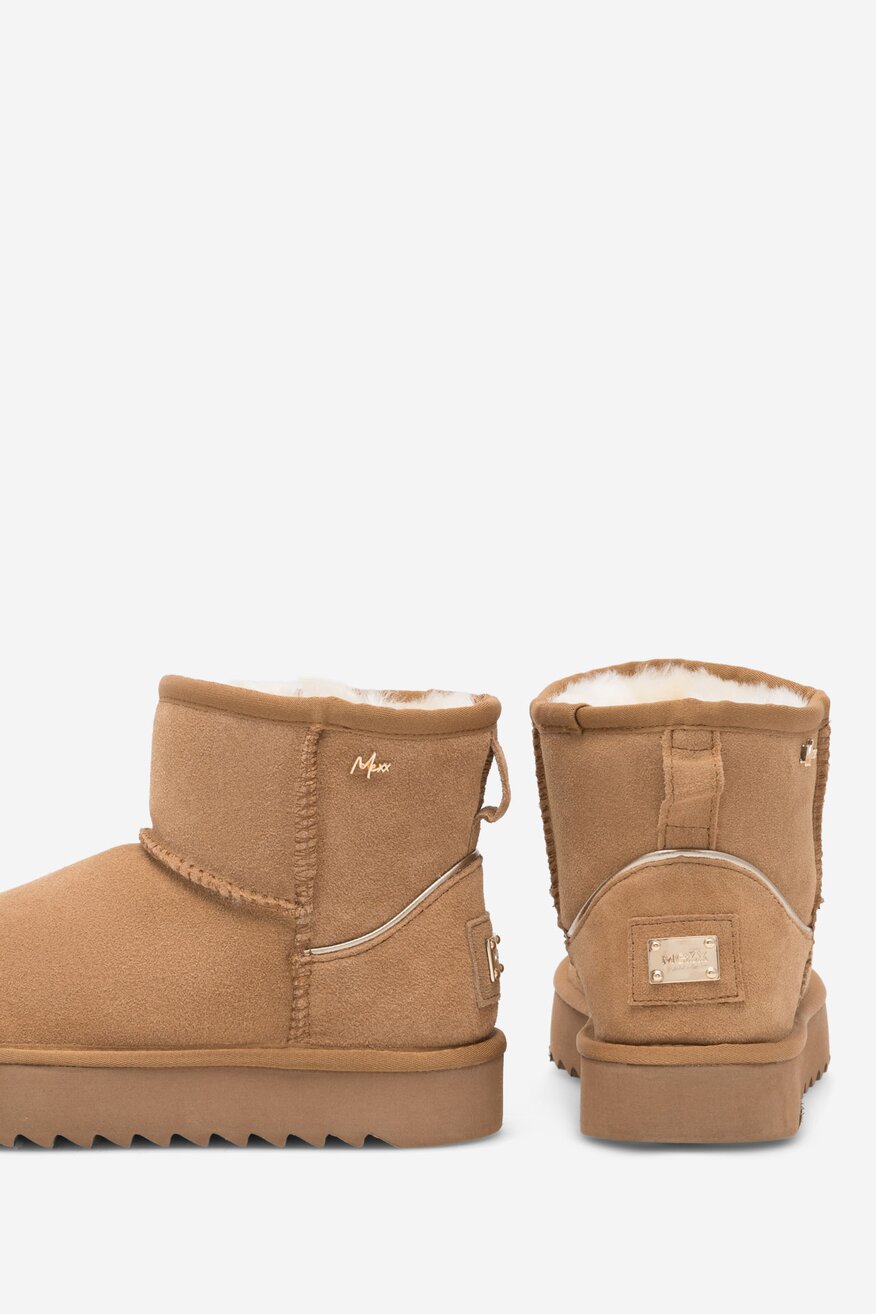 Mexx - Botki skórzane ocieplane - 2230056482408