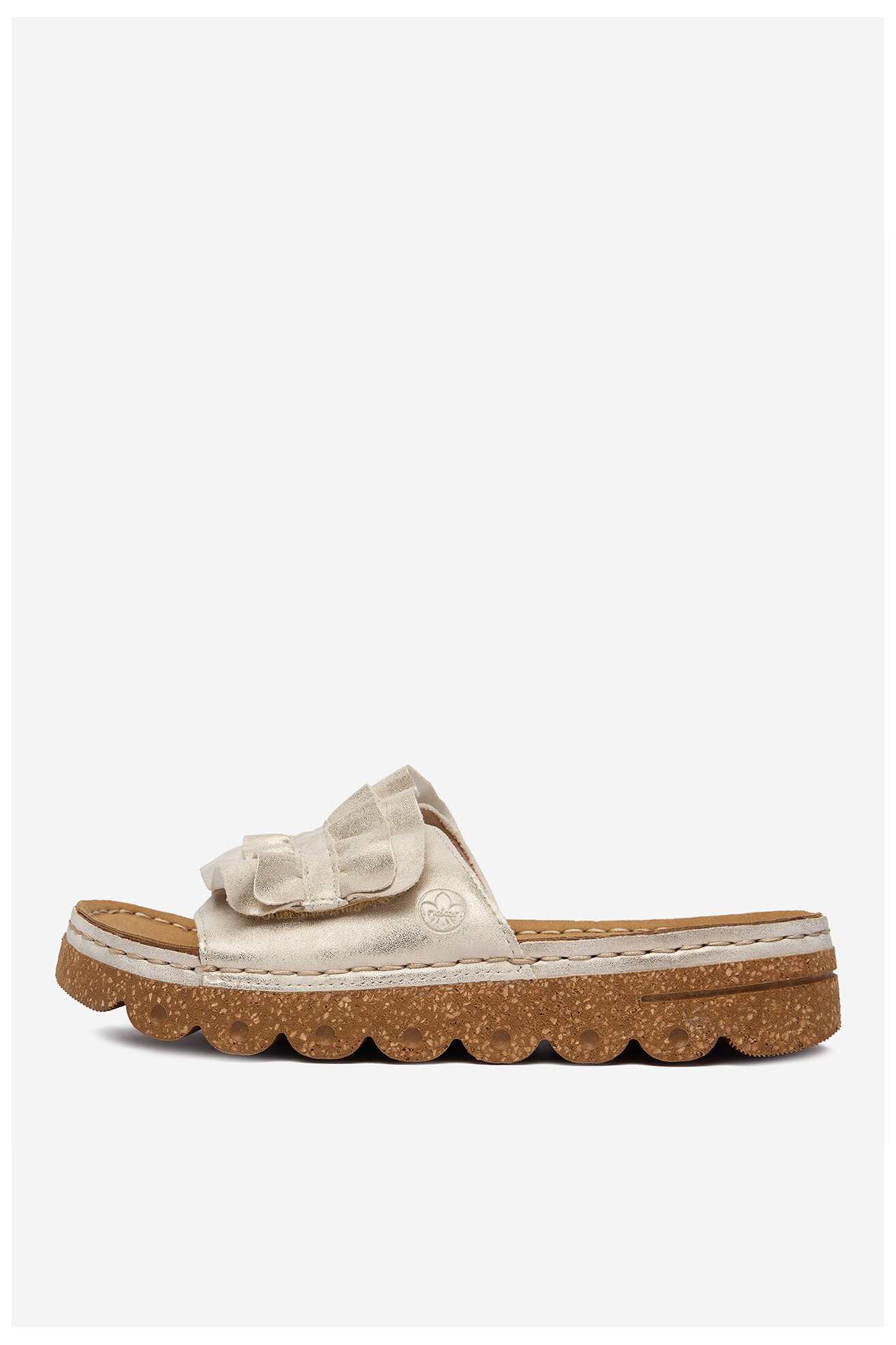 Klapki Rieker CEO-V8763-60 Złoty