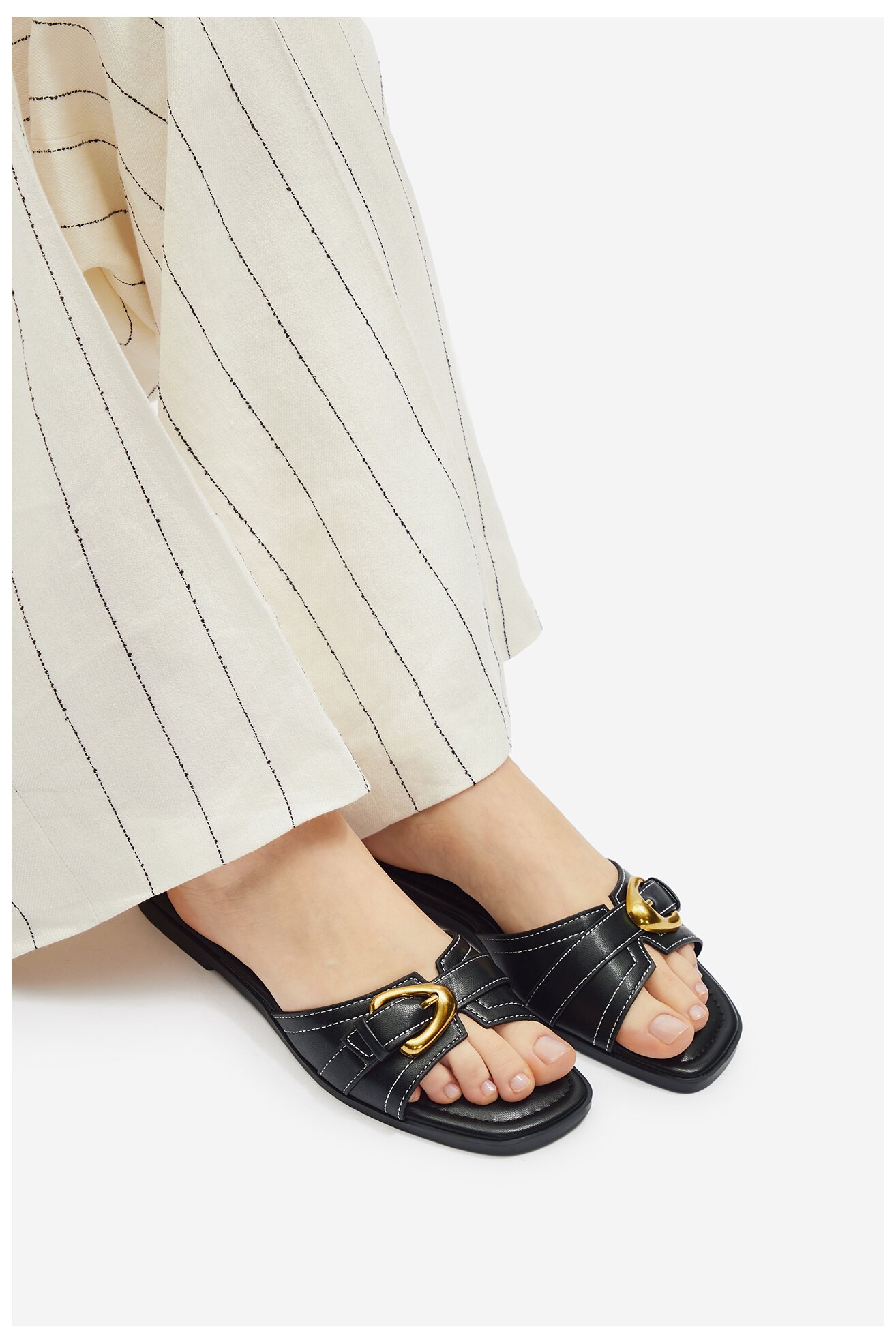 Șlapi Jenny R080824 NEGRU