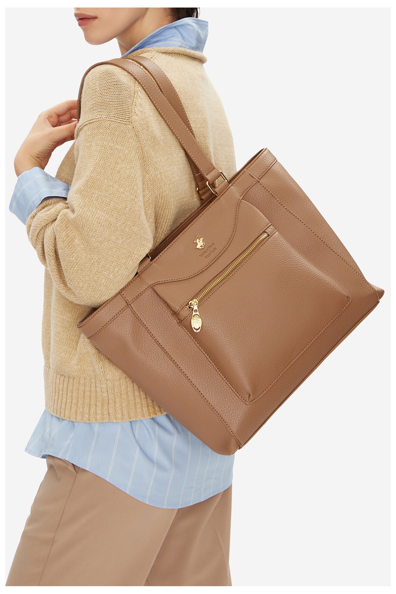 Kézitáska Beverly Hills Polo Club C-BHPC-L-002-08 BÉZS