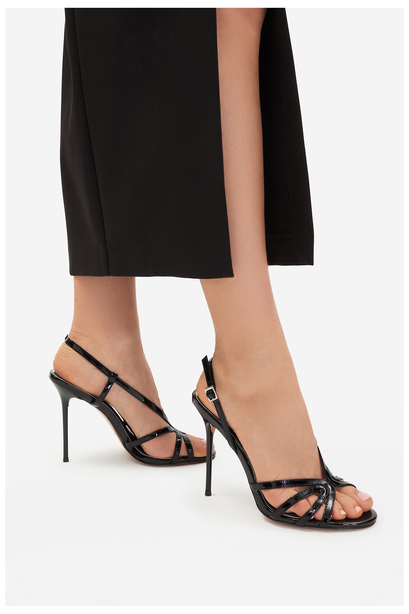 Sandały EVA MINGE EO-SELA-LT934-83 Czarny