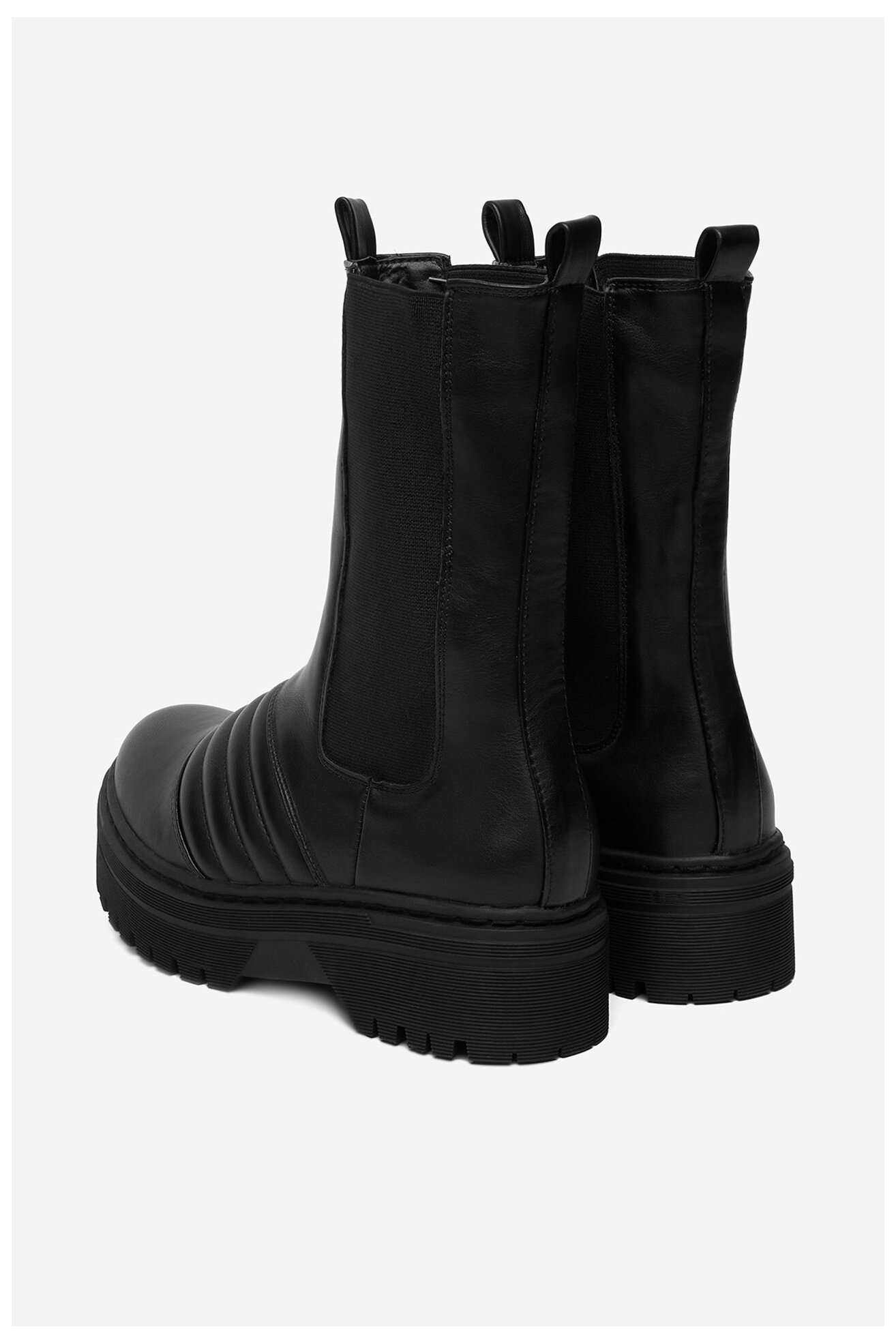 Ghete DeeZee 12888-5-BLACK PU NEGRU