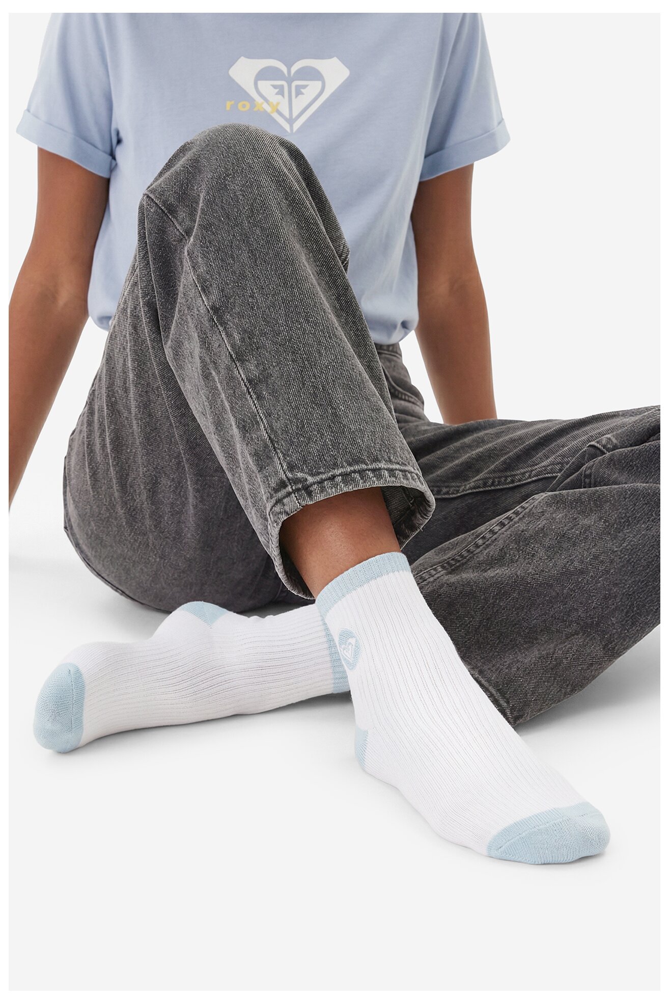 Čarape ROXY AS_ROXY_04Z_SS25 (3-PACK) BELA