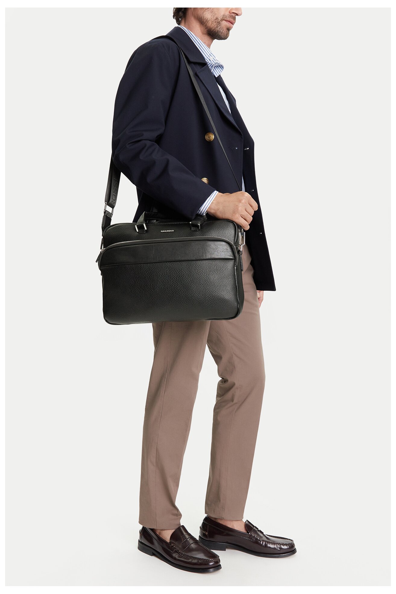 Férfi táska Gino Rossi C-GIN-L-004-08 FEKETE