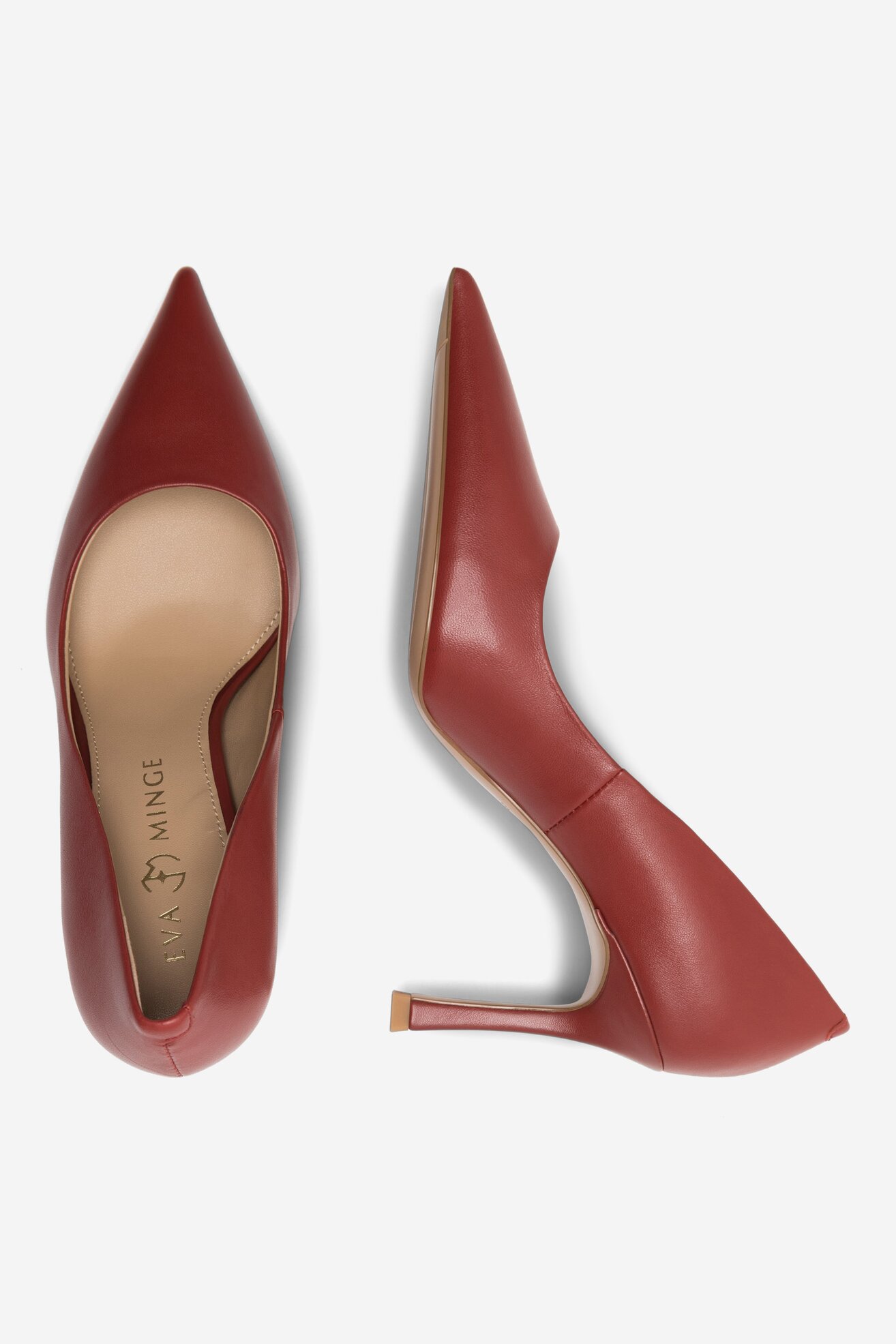 Körömcipő EVA MINGE EVORA-V1278-08-8 SÖTÉTPIROS