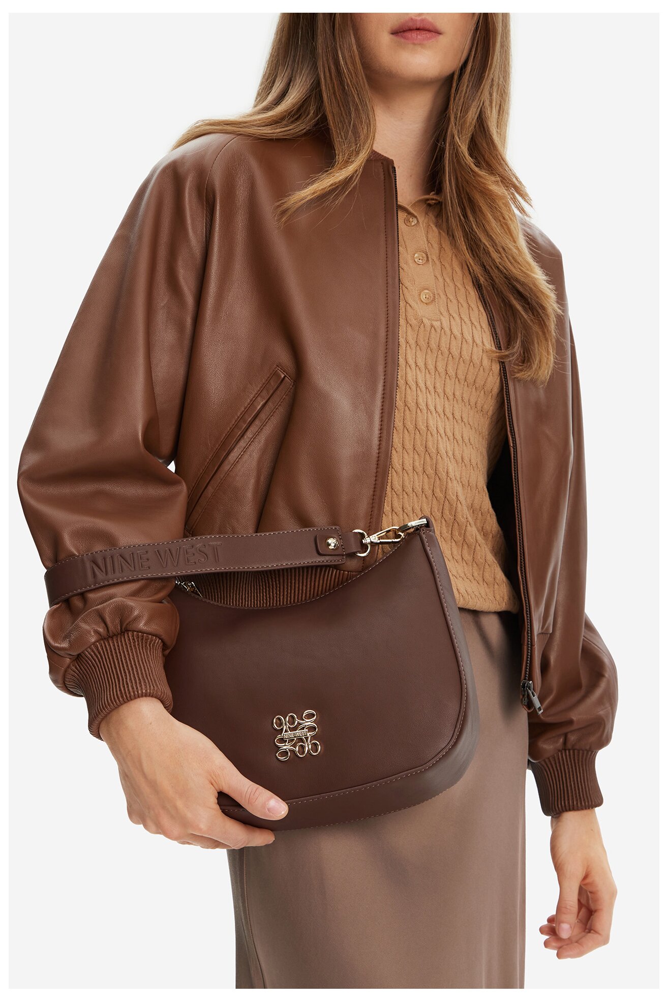 Kézitáska NINE WEST CEO-NANCY-H241690 SÖTÉTBARNA