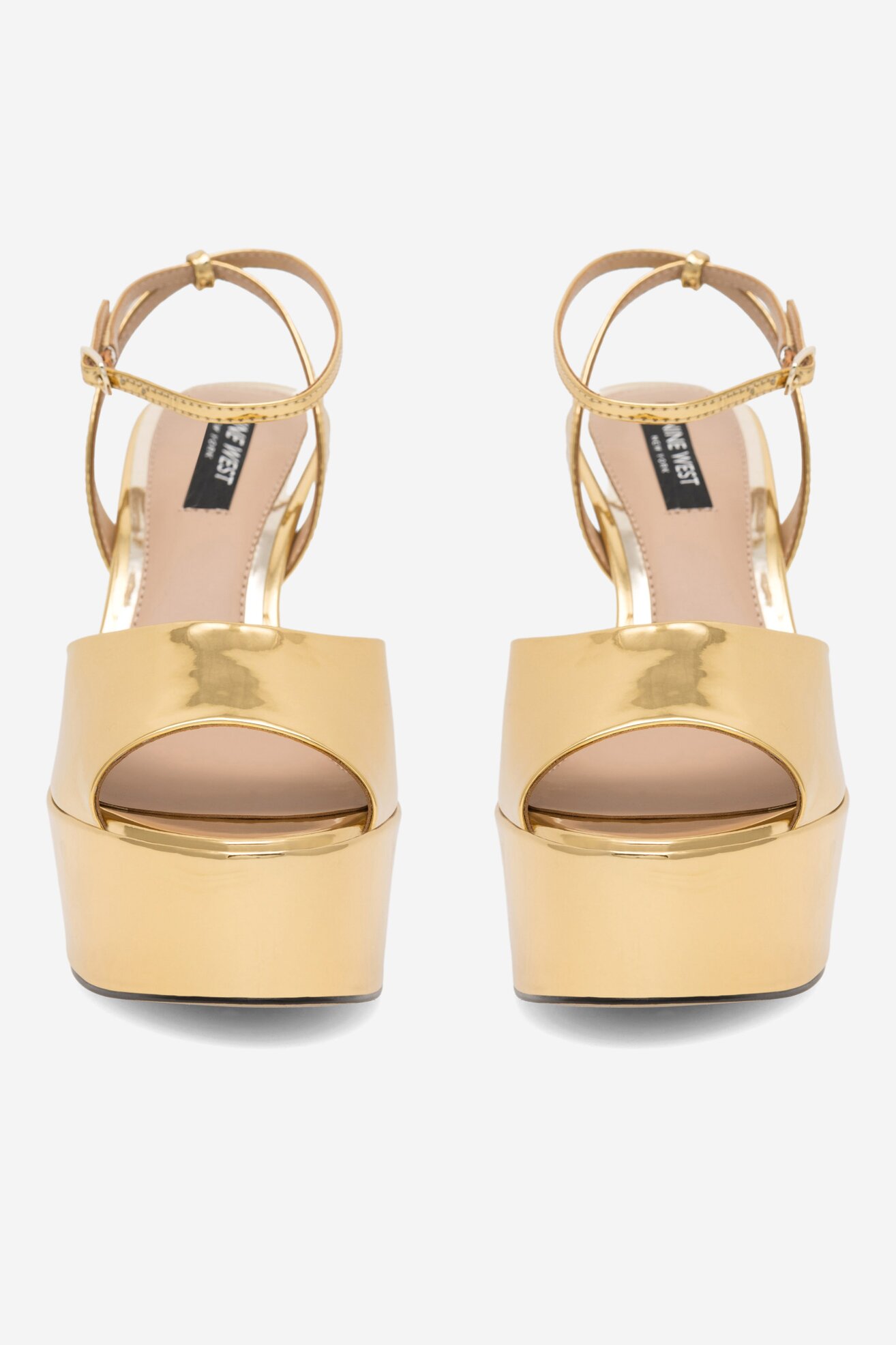 Sandały NINE WEST CHANDA ZL23031CC Złoty