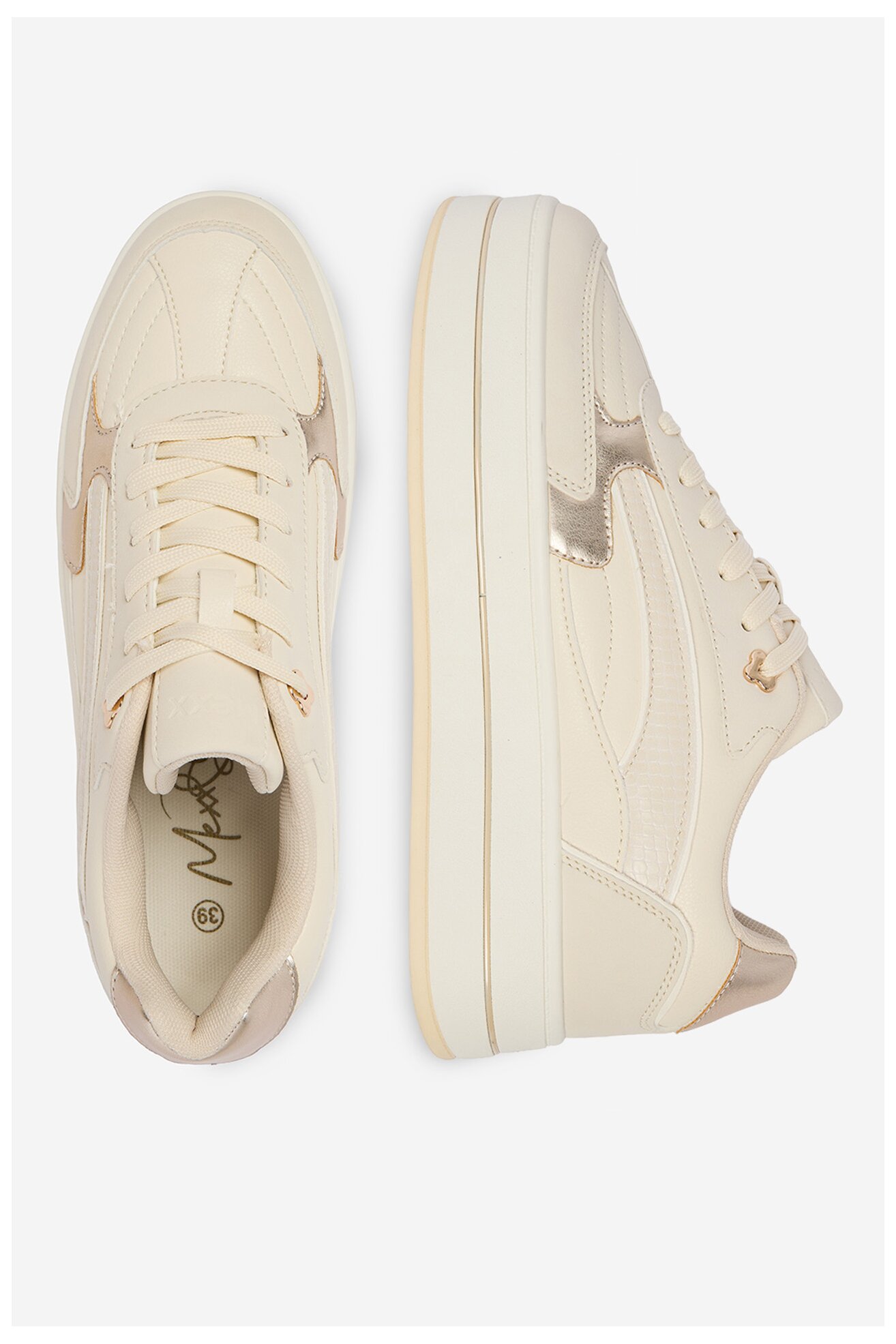 Sneakers Mexx CEO-MI001010961W Kremowy