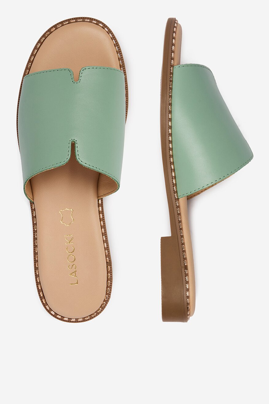 
                Lasocki - Klapki skórzane - 5906751919071