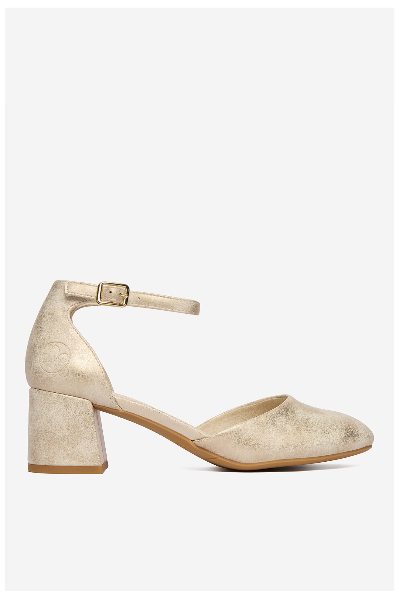 Czółenka Rieker CEO-44762-91 Złoty