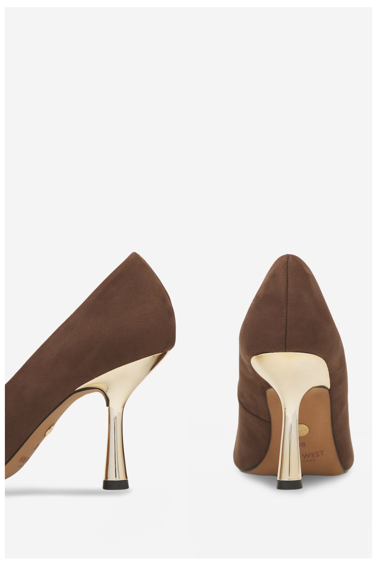 Körömcipő NINE WEST WFA2663-1 BARNA