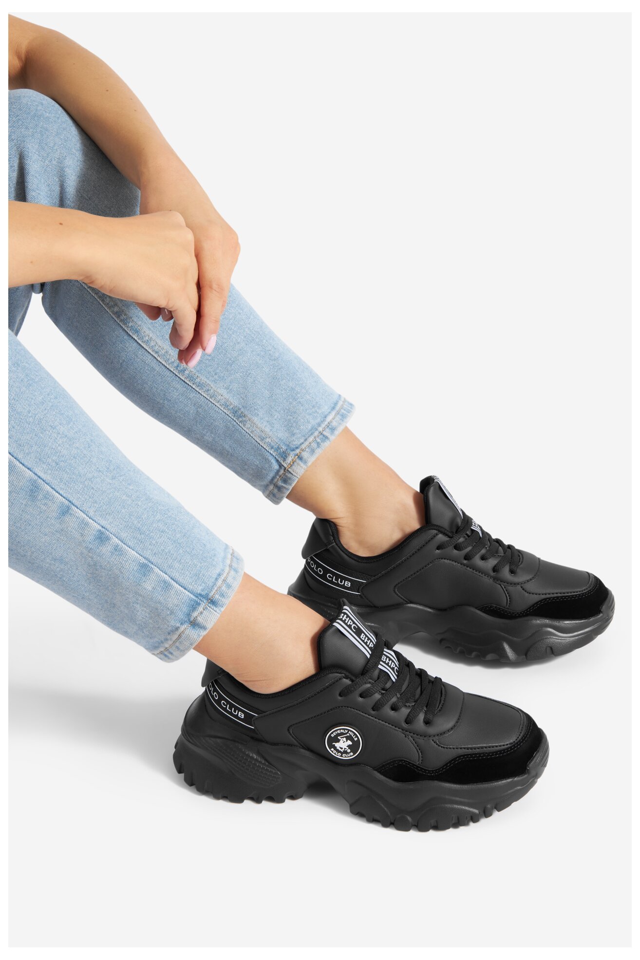 Sneakerși Beverly Hills Polo Club WFA3160-1 NEGRU