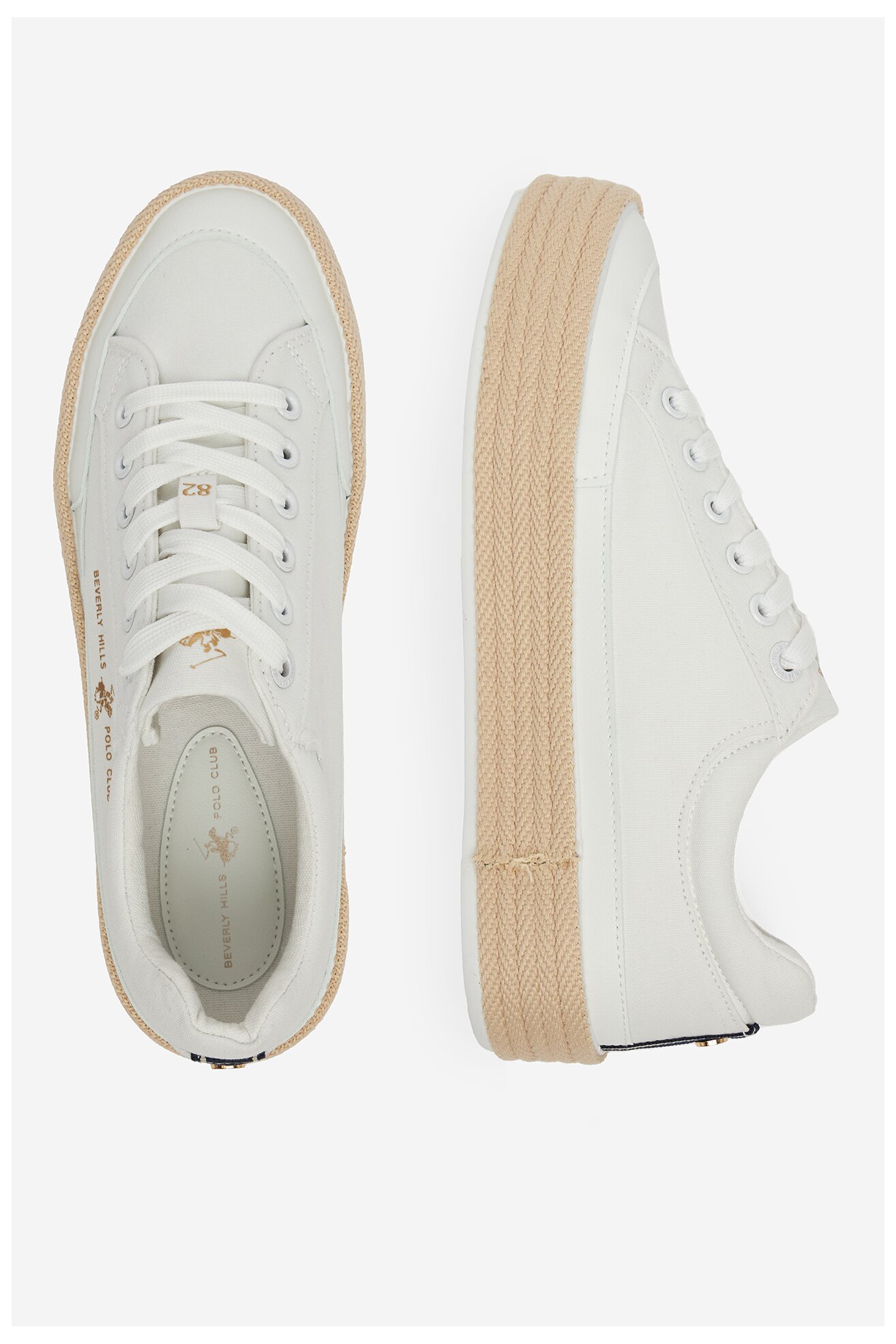 Espadrille Beverly Hills Polo Club WSS21536-01 FEHÉR