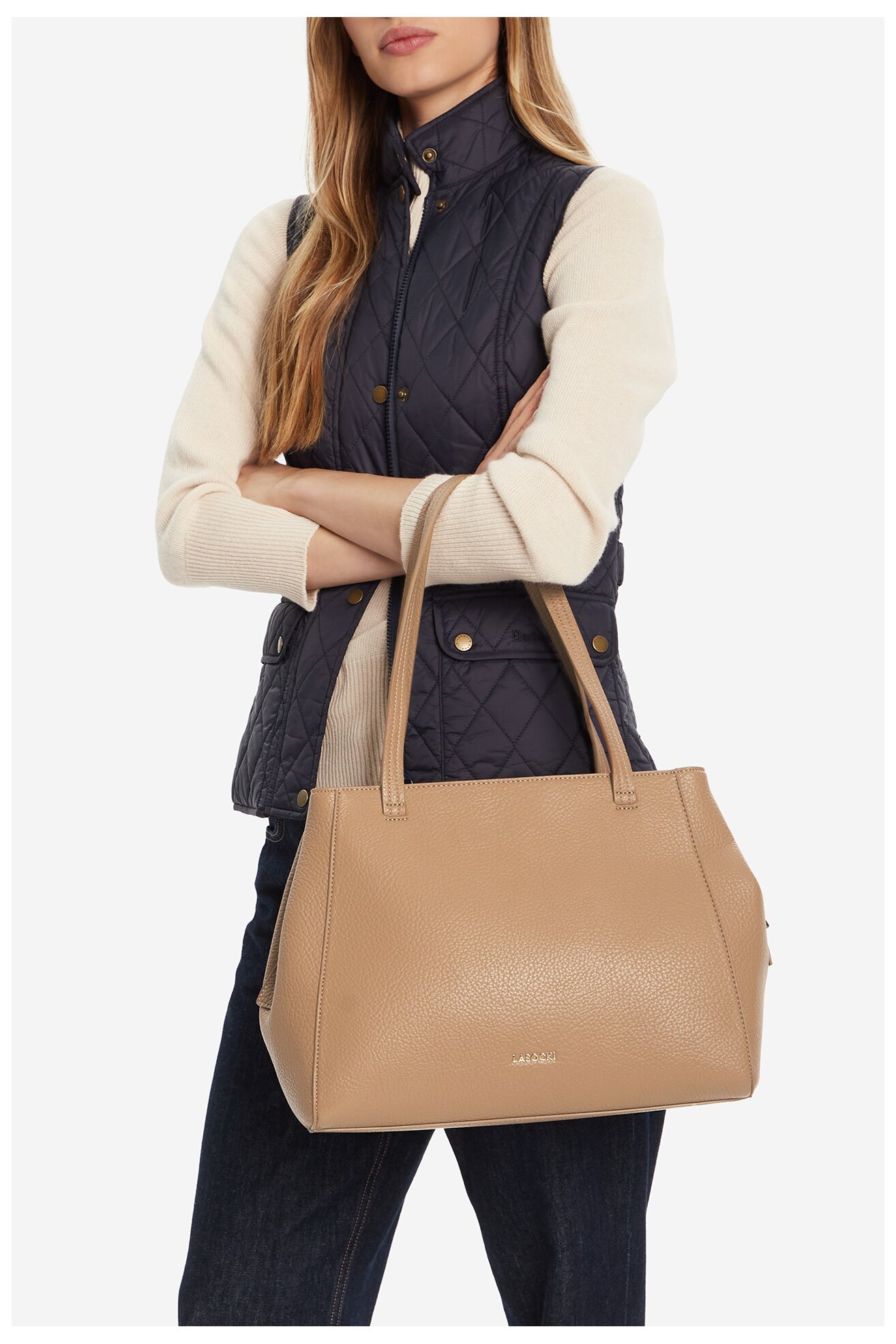 Дамска чанта Lasocki C-LSK-K-032-06 БЕЖОВ