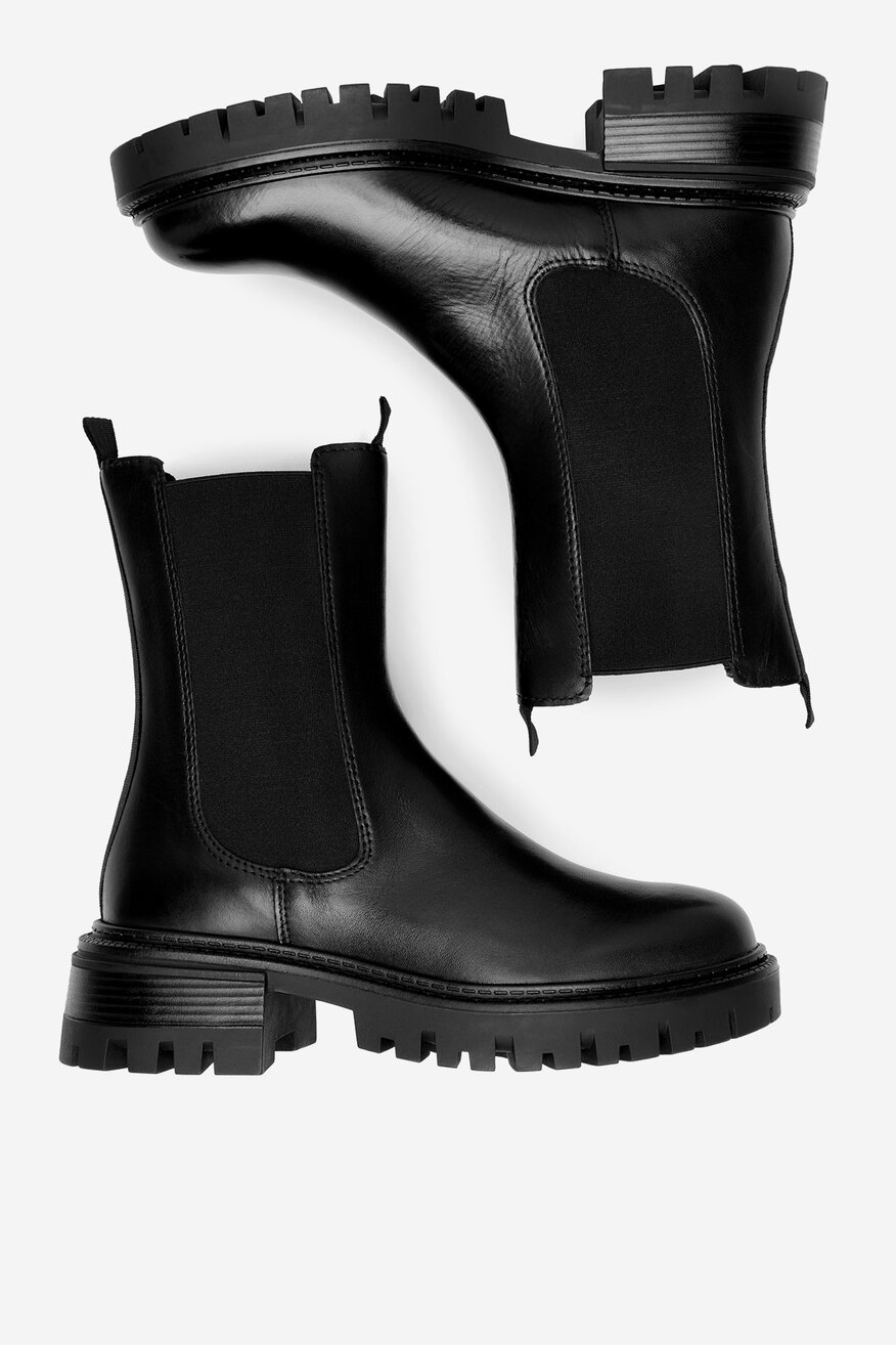 Lasocki - Sztyblety skórzane ocieplane - 5903419397028