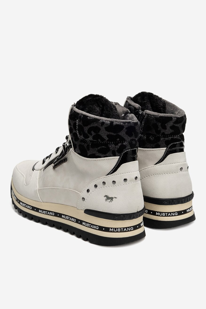 Mustang - Trzewiki ocieplane na platformie - 5905588862925