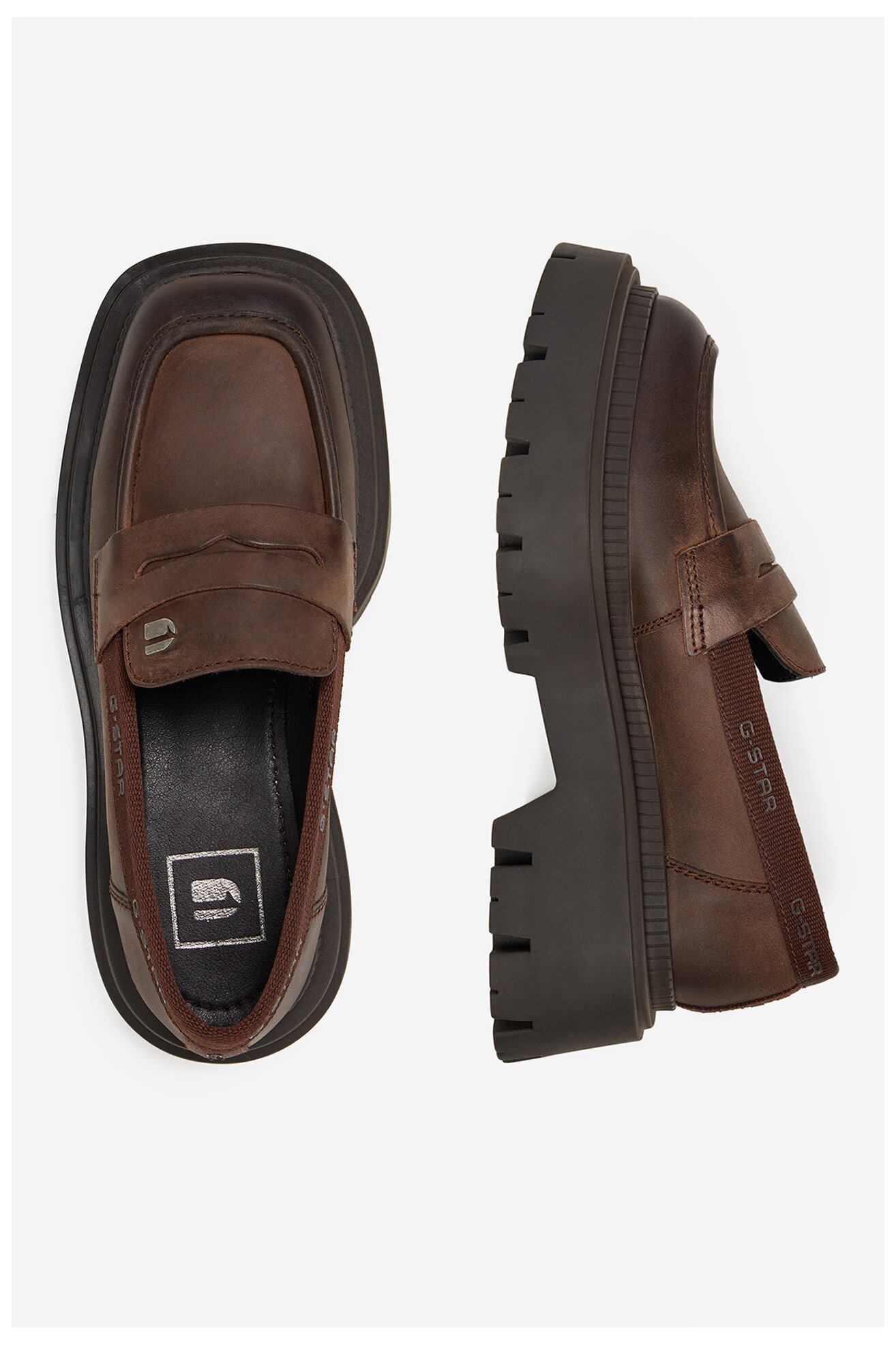 Mokasyn G-STAR RAW CEO-WI34-JOSIA-04 Brązowy