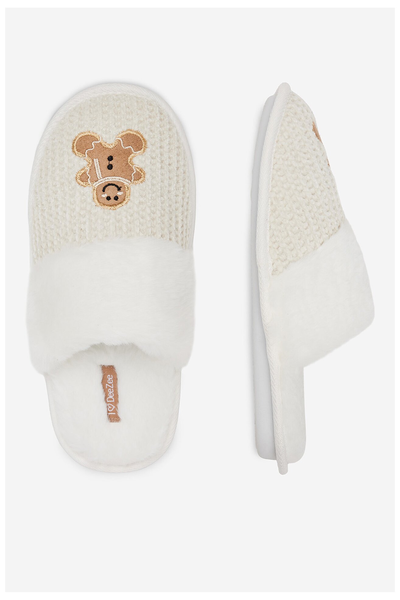 Kapcie DeeZee HHS-23W-3046 Biały