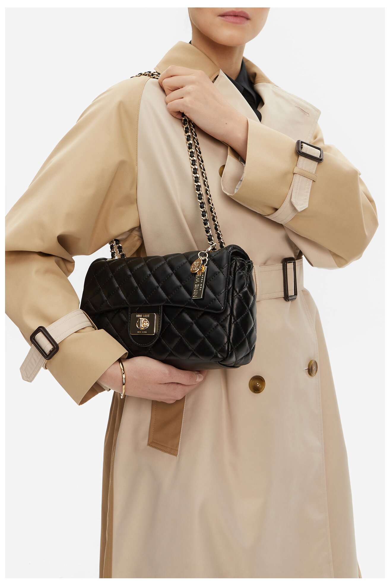 Kézitáska NINE WEST CEO-IDAHO-LDA8004 FEKETE