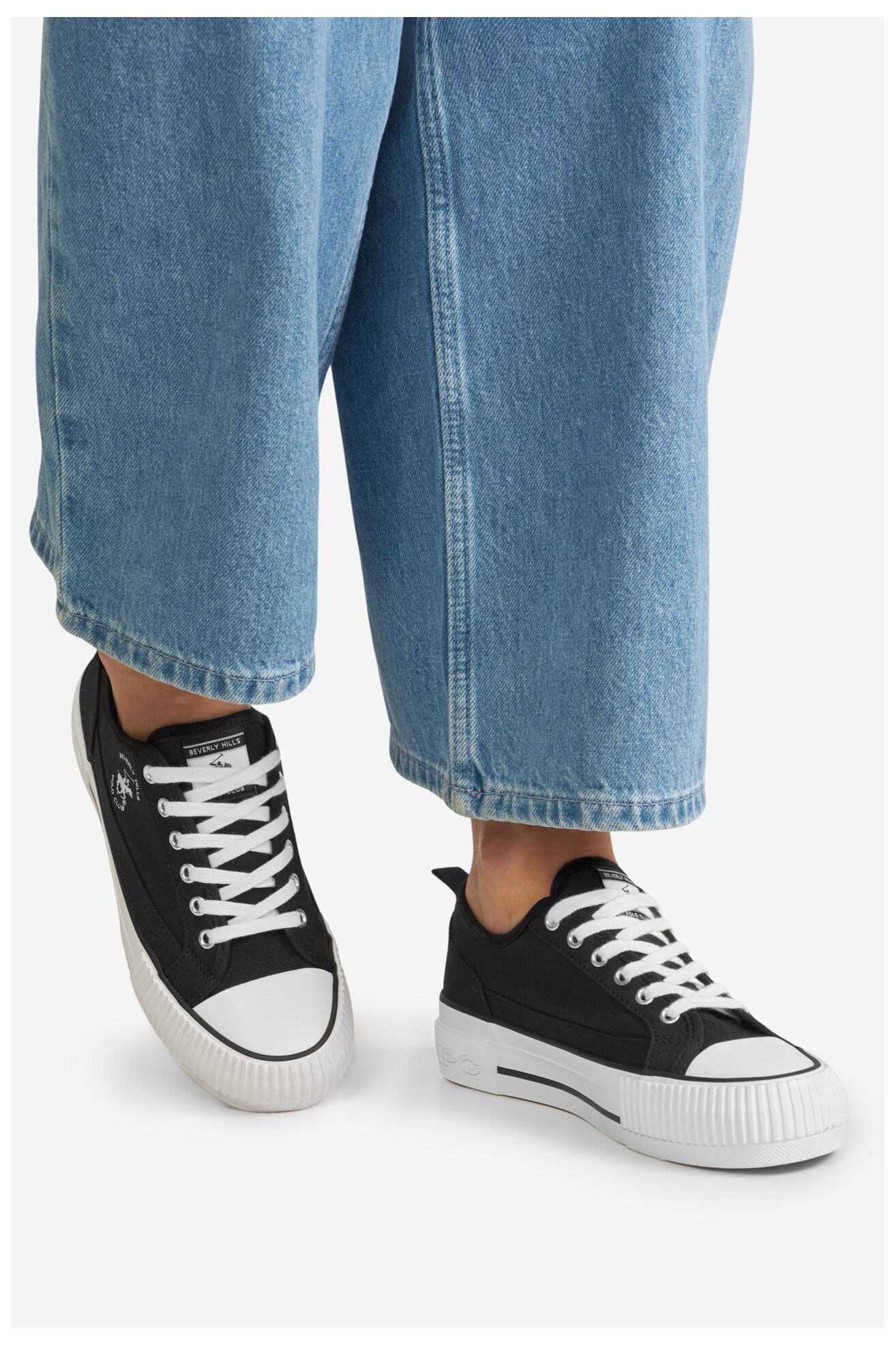 Plátěná obuv Beverly Hills Polo Club V12-842 ČERNÁ