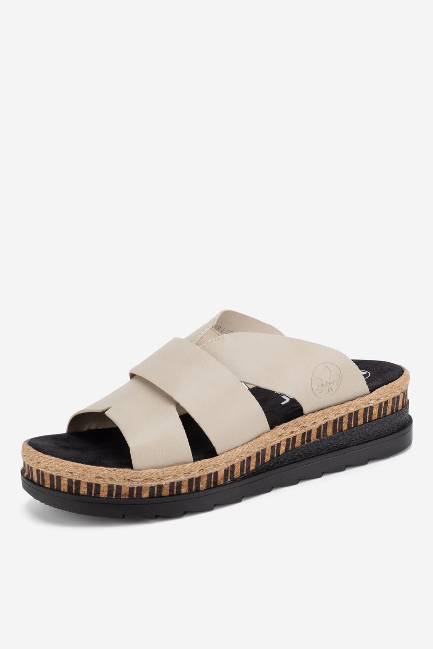 
                Rieker - Klapki na koturnie - 2230056230412