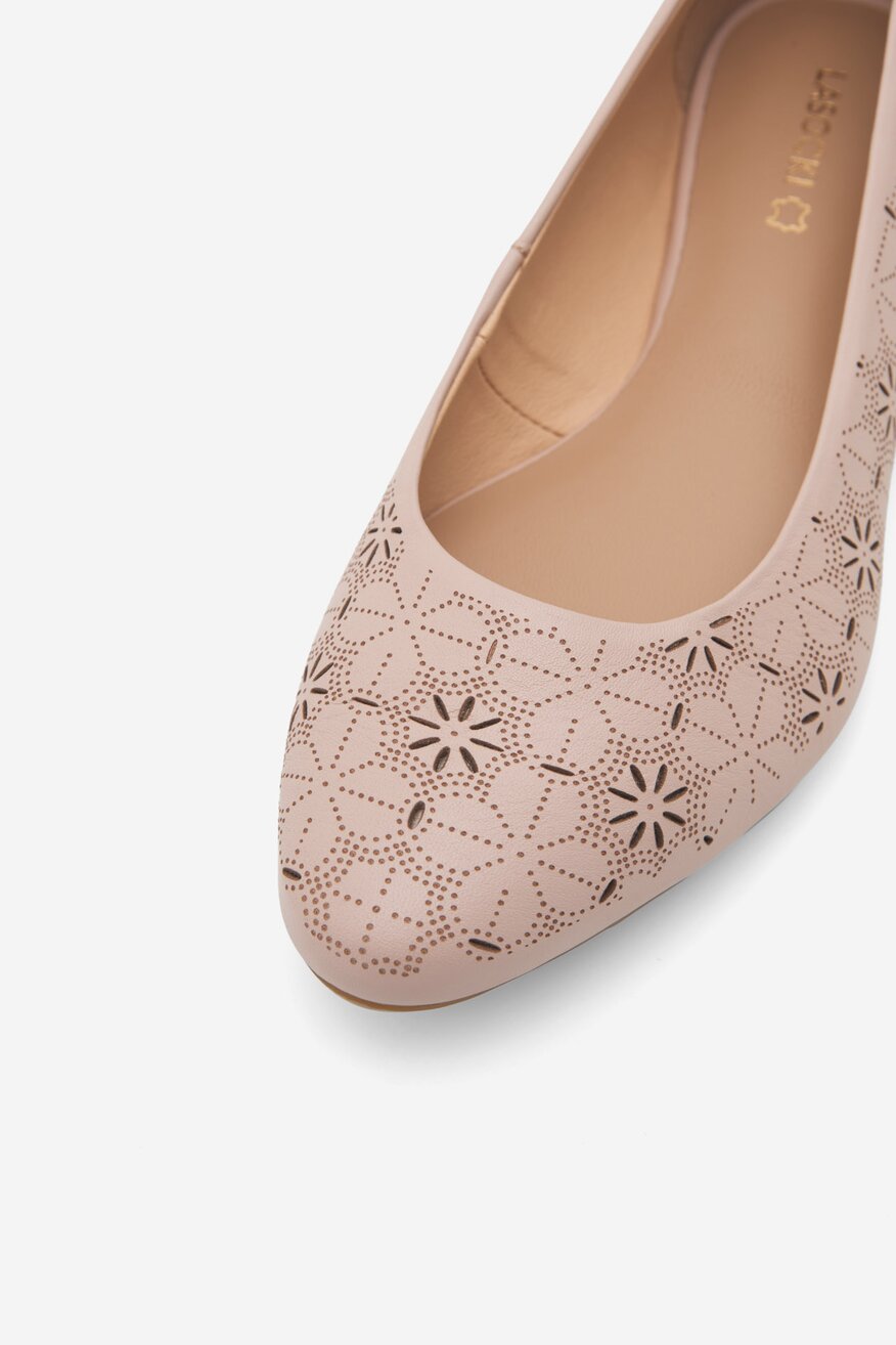 
                Lasocki - Baleriny skórzane - 5905588433224