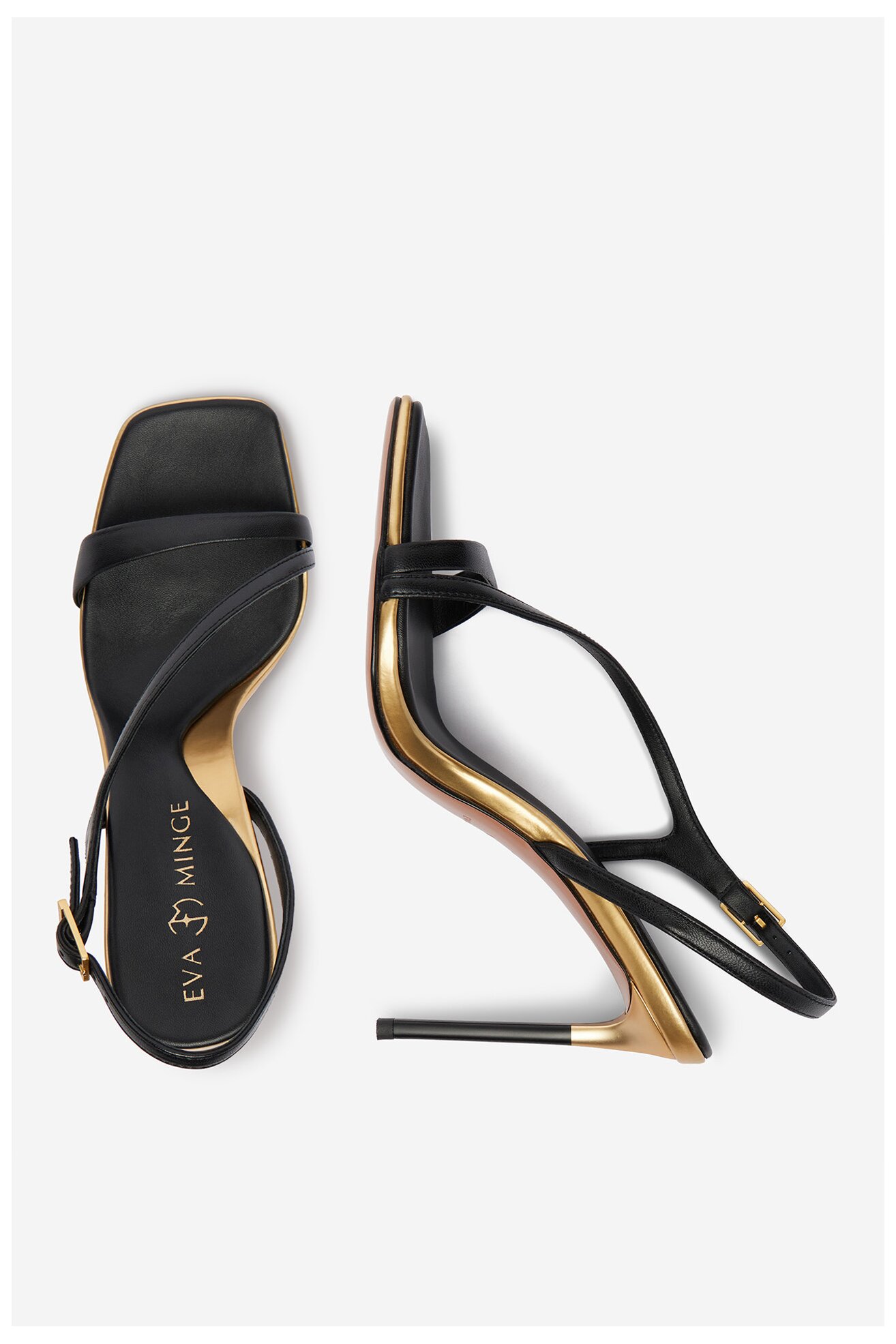 Сандалі EVA MINGE ROSEMARY-LT1520-2 ЧОРНИЙ