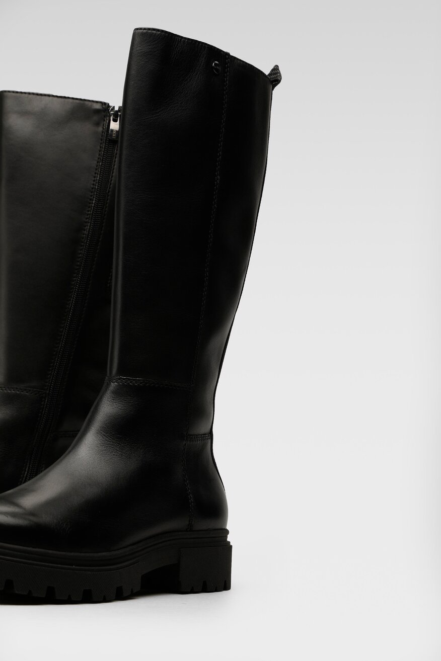 Lasocki - Skórzane kozaki czarne - 5904248105082