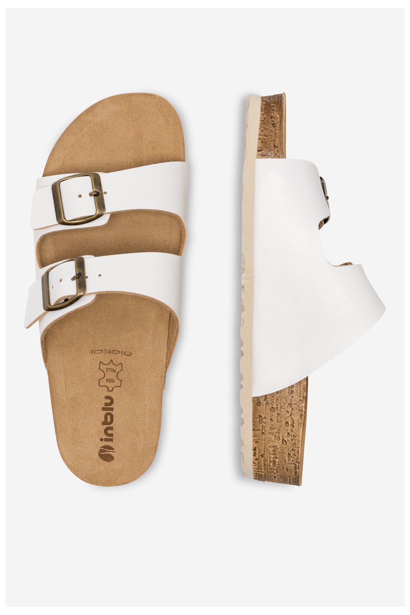 Klapki Inblu NM000034 Biały