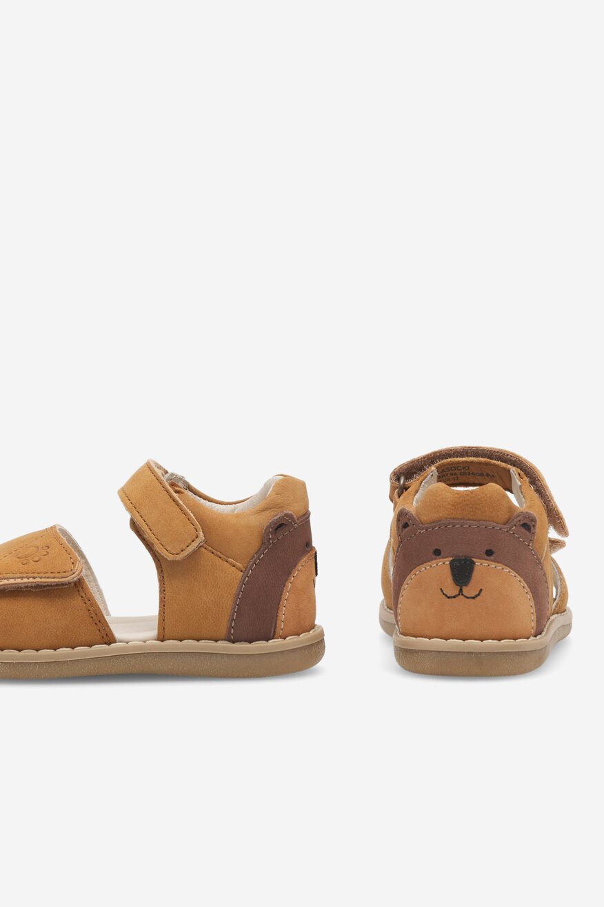 Lasocki Kids - Sandały skórzane na rzepy - 5905588519744