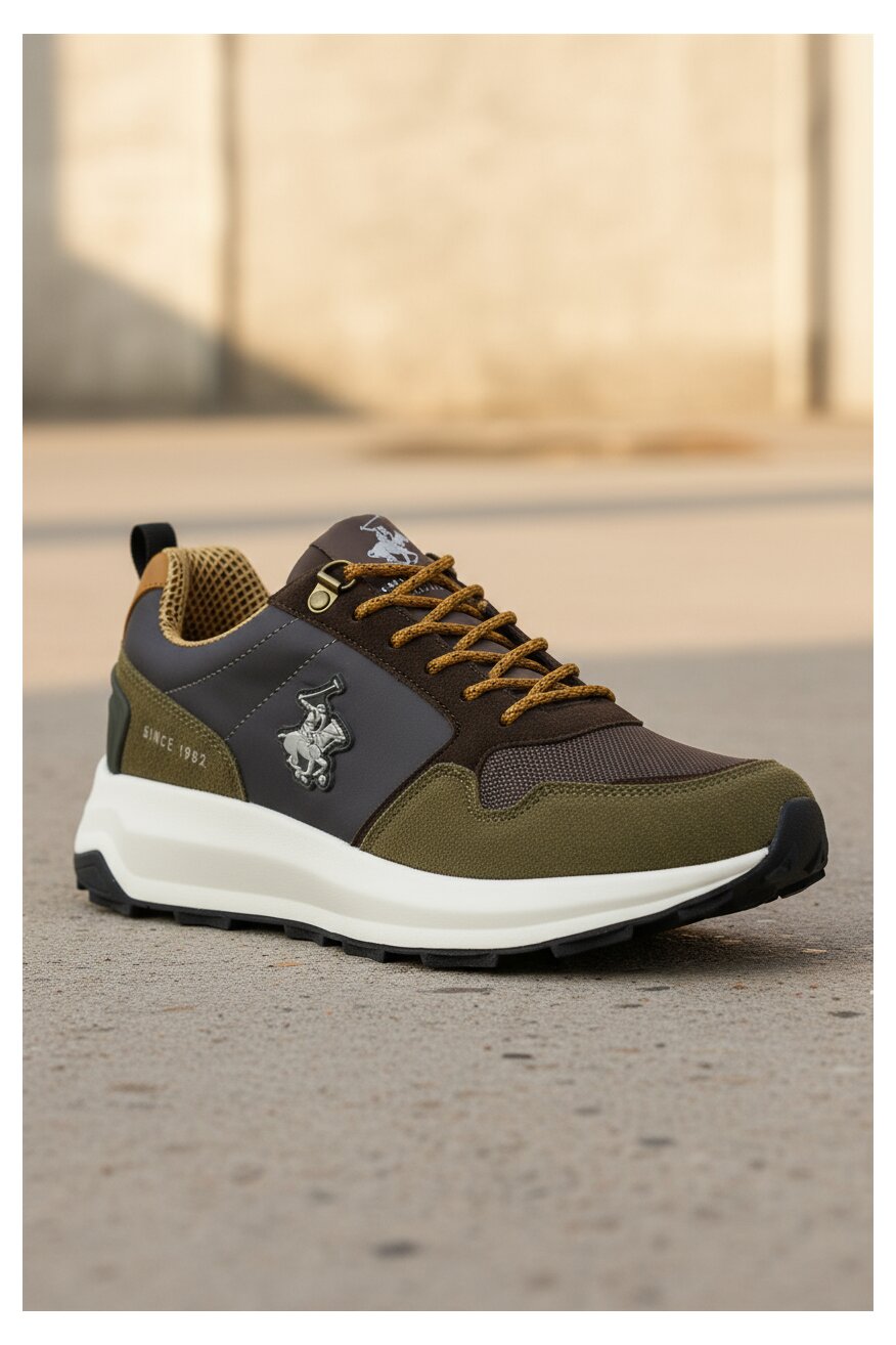 Tenisky Beverly Hills Polo Club KHAKI - 5906751352311