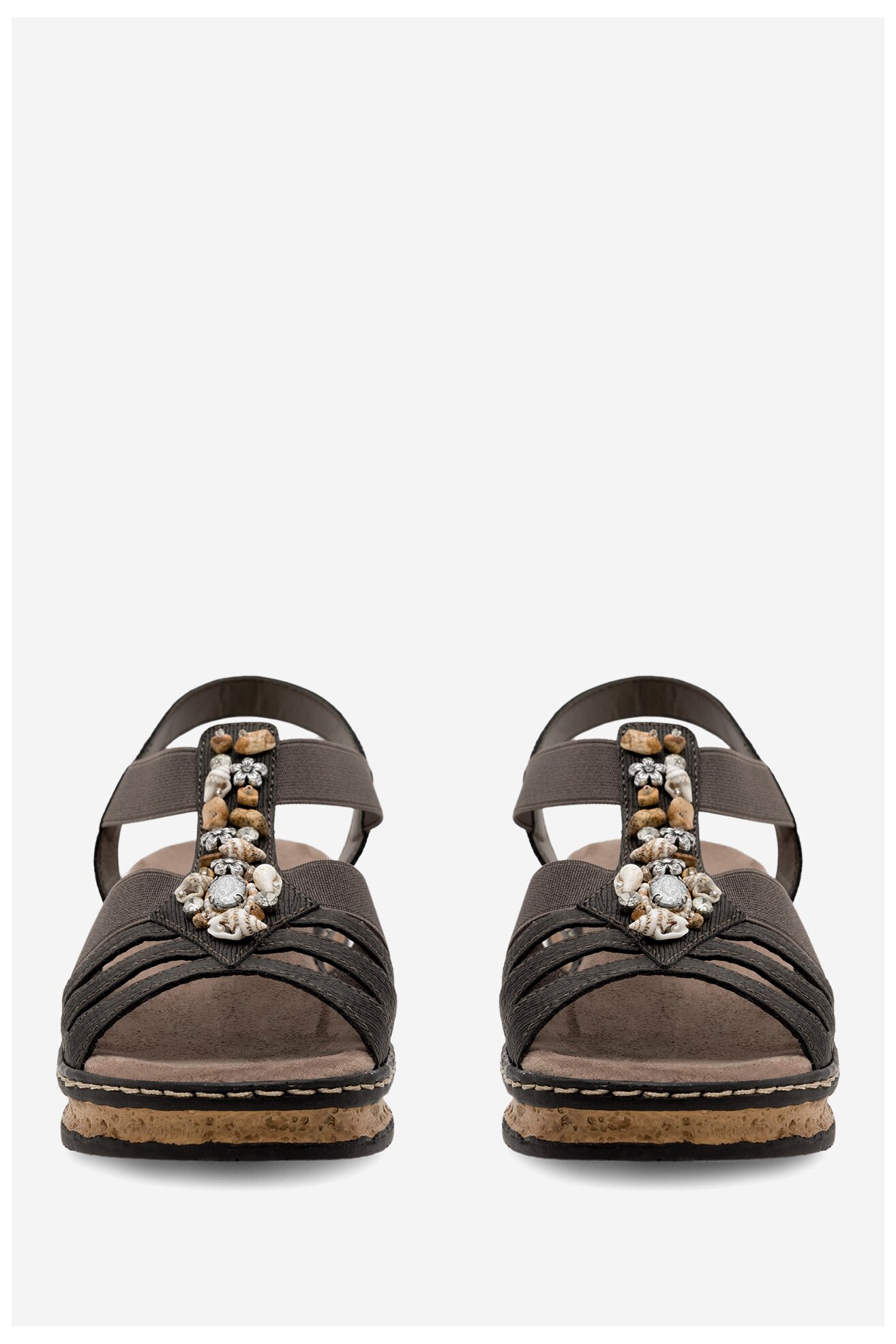 Sandały Rieker 62949-45 Szary