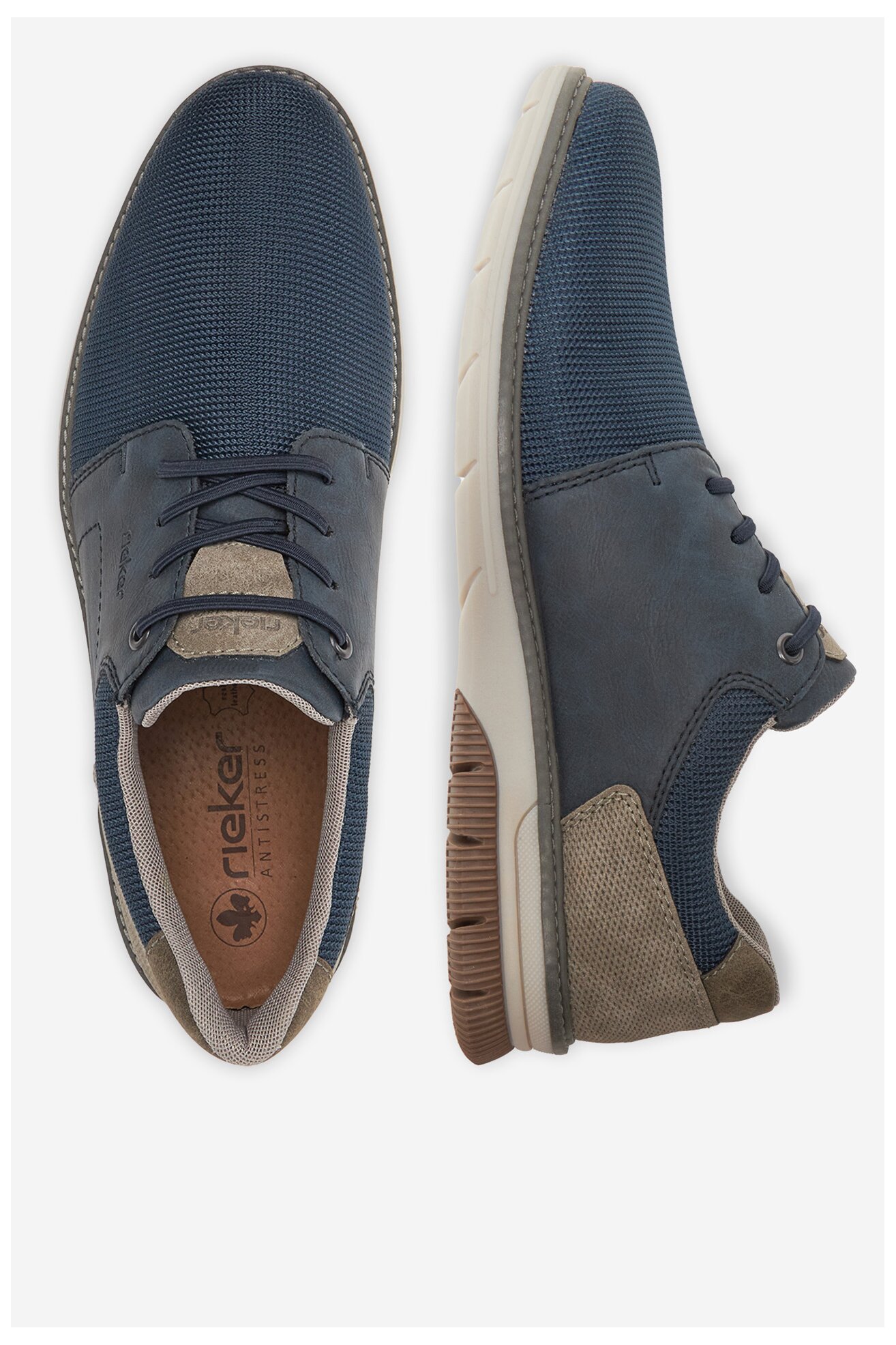 Половинки обувки Rieker 14459-14 КОБАЛТОВО СИНЬО