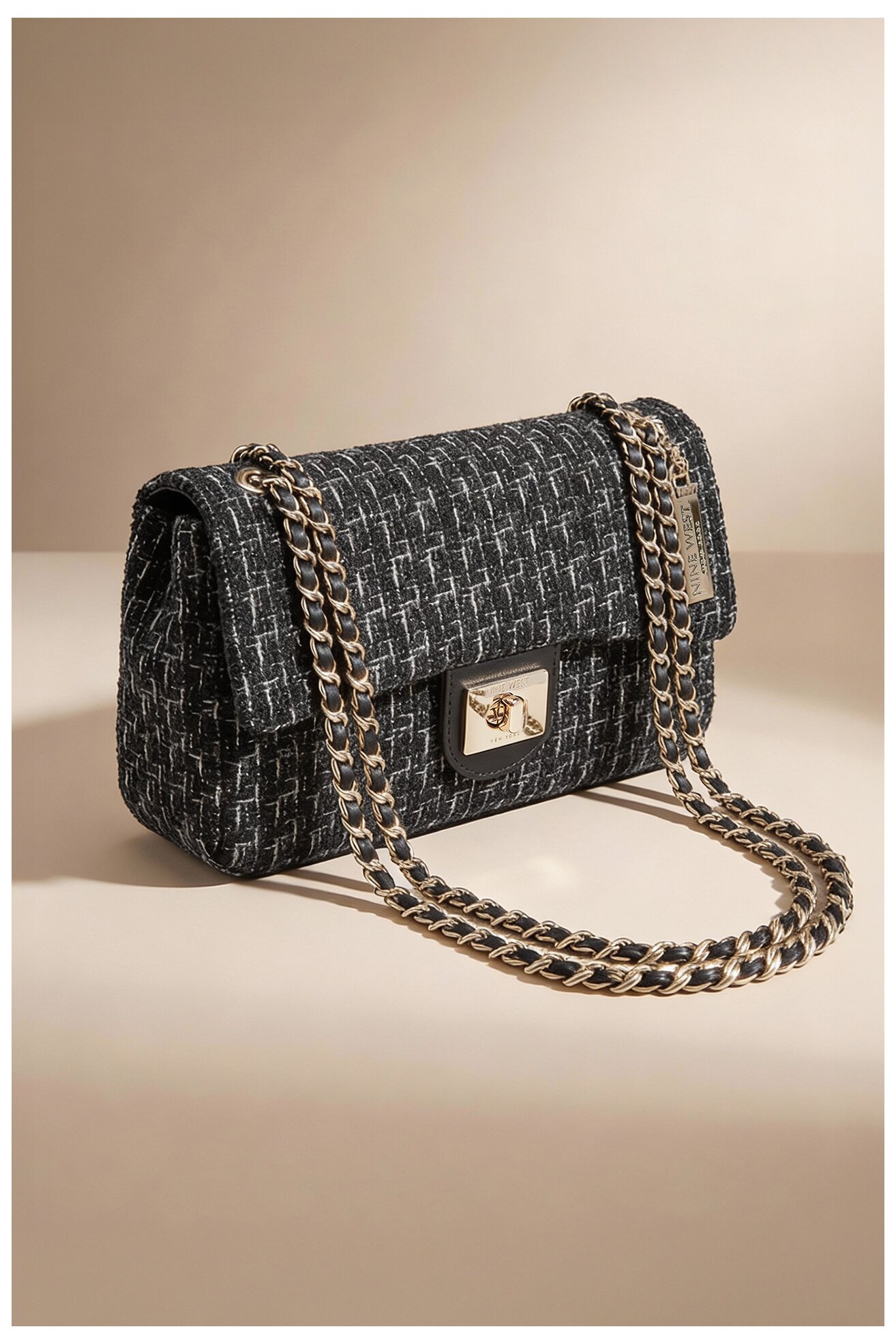 Kézitáska NINE WEST EO-HUDSON-HARMONY-LDA8004A FEKETE