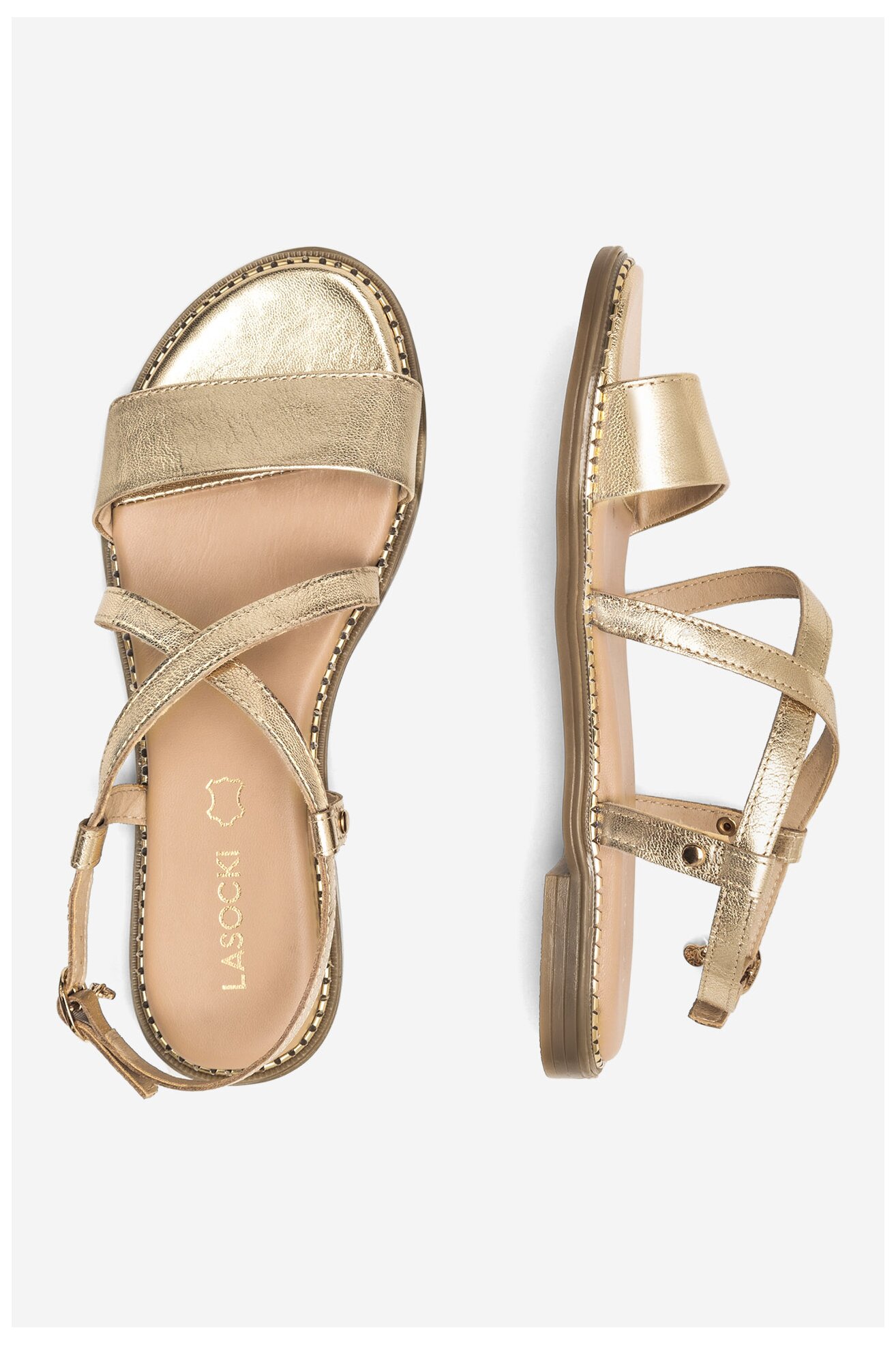 Sandały Lasocki KATE RST-KATE-01 Złoty