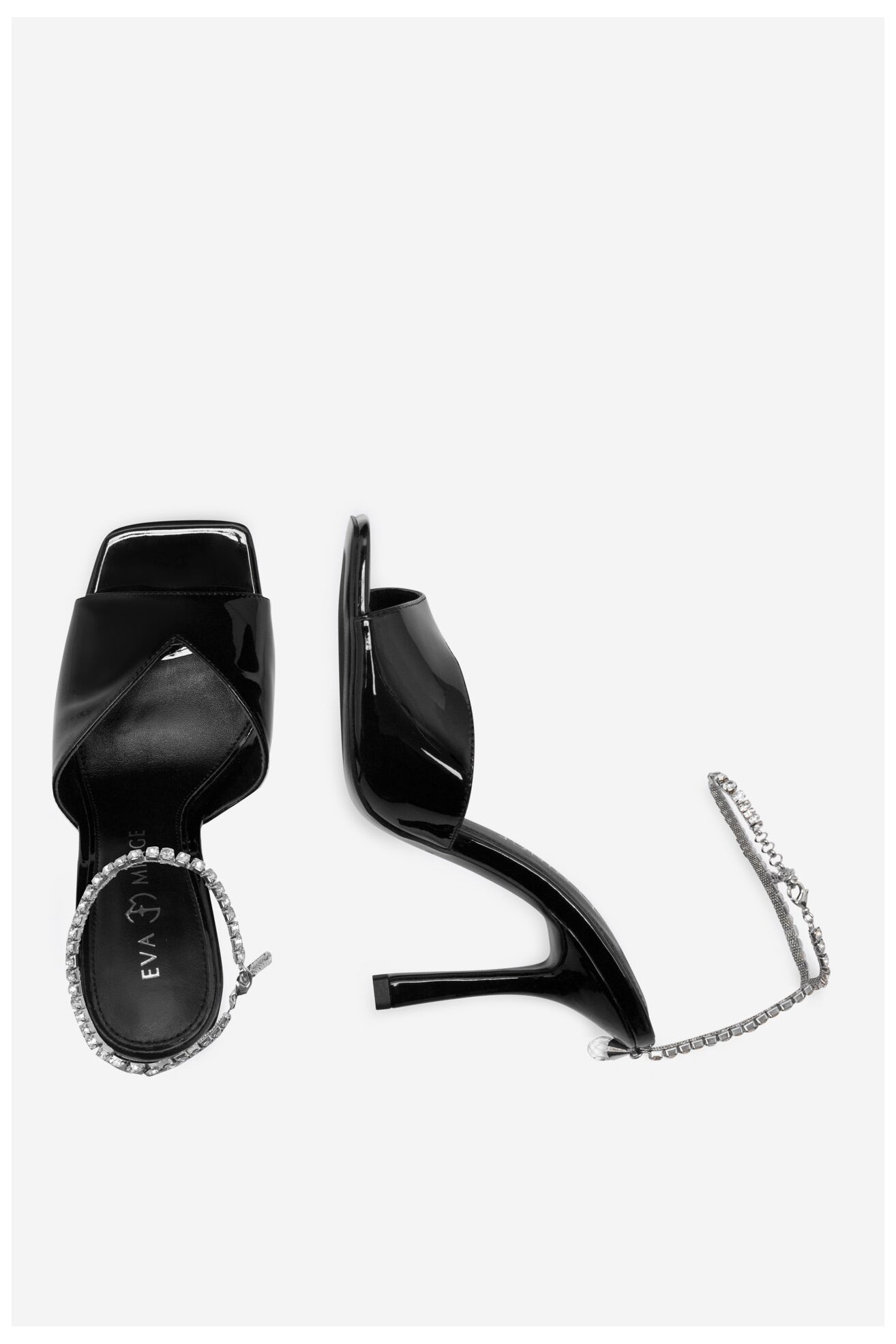 Сандали EVA MINGE STEPHANIE-V1051L-01 ЧЕРЕН