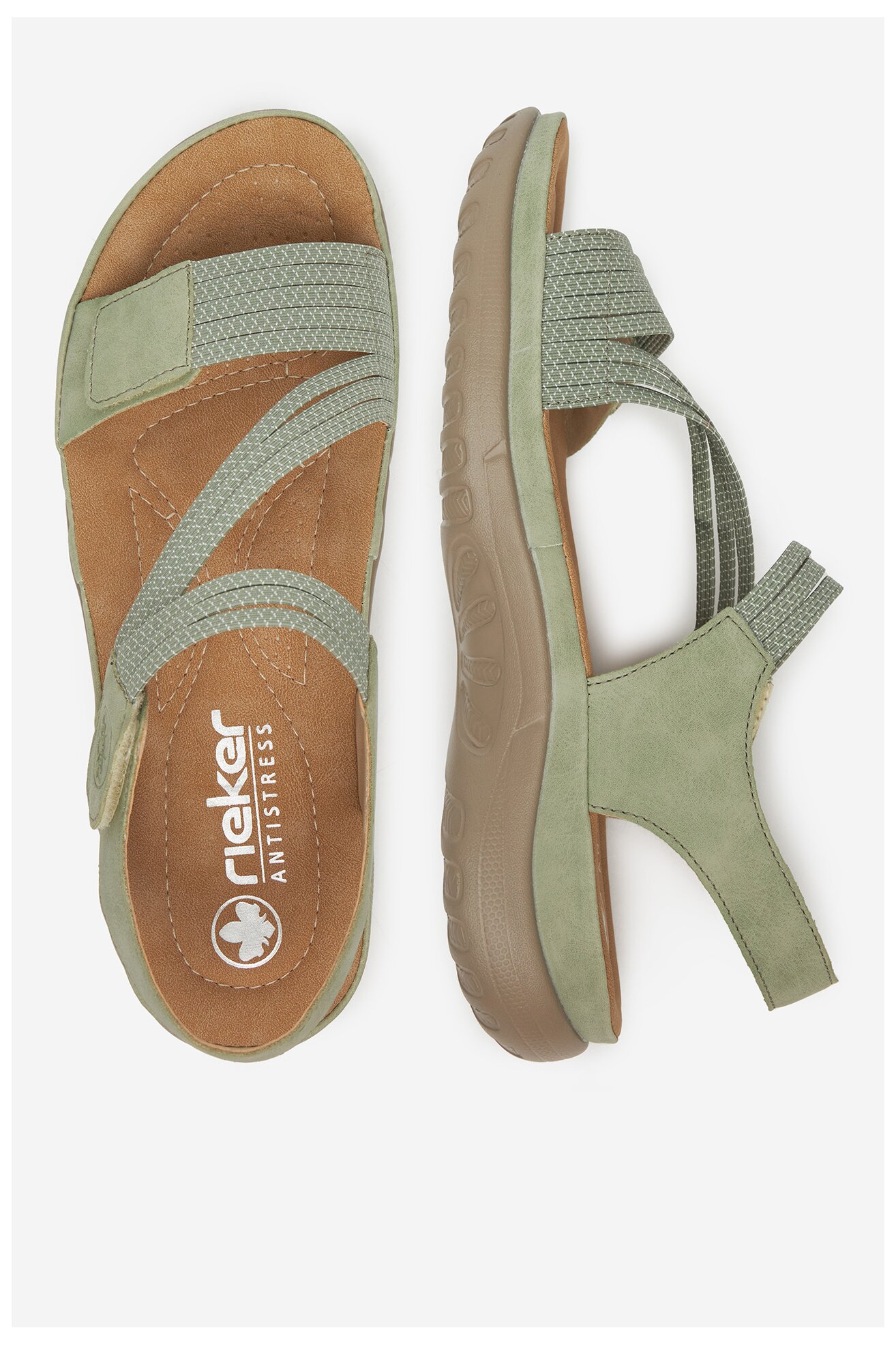 Sandały Rieker CEO-64870-52 Oliwkowy jasny