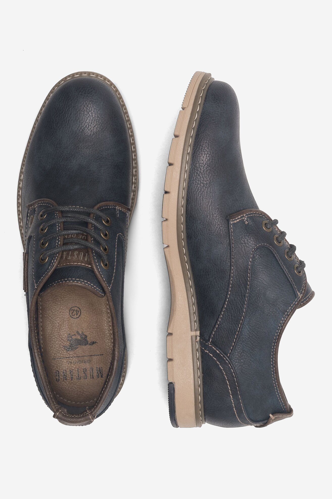 Половинки обувки Mustang 4105-303 КОБАЛТОВО СИНЬО