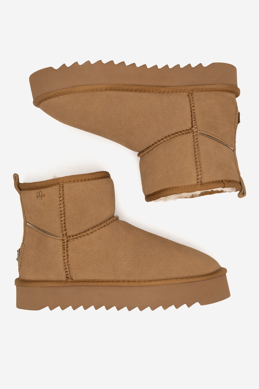 Mexx - Śniegowce zamszowe ocieplane - 5905588940456