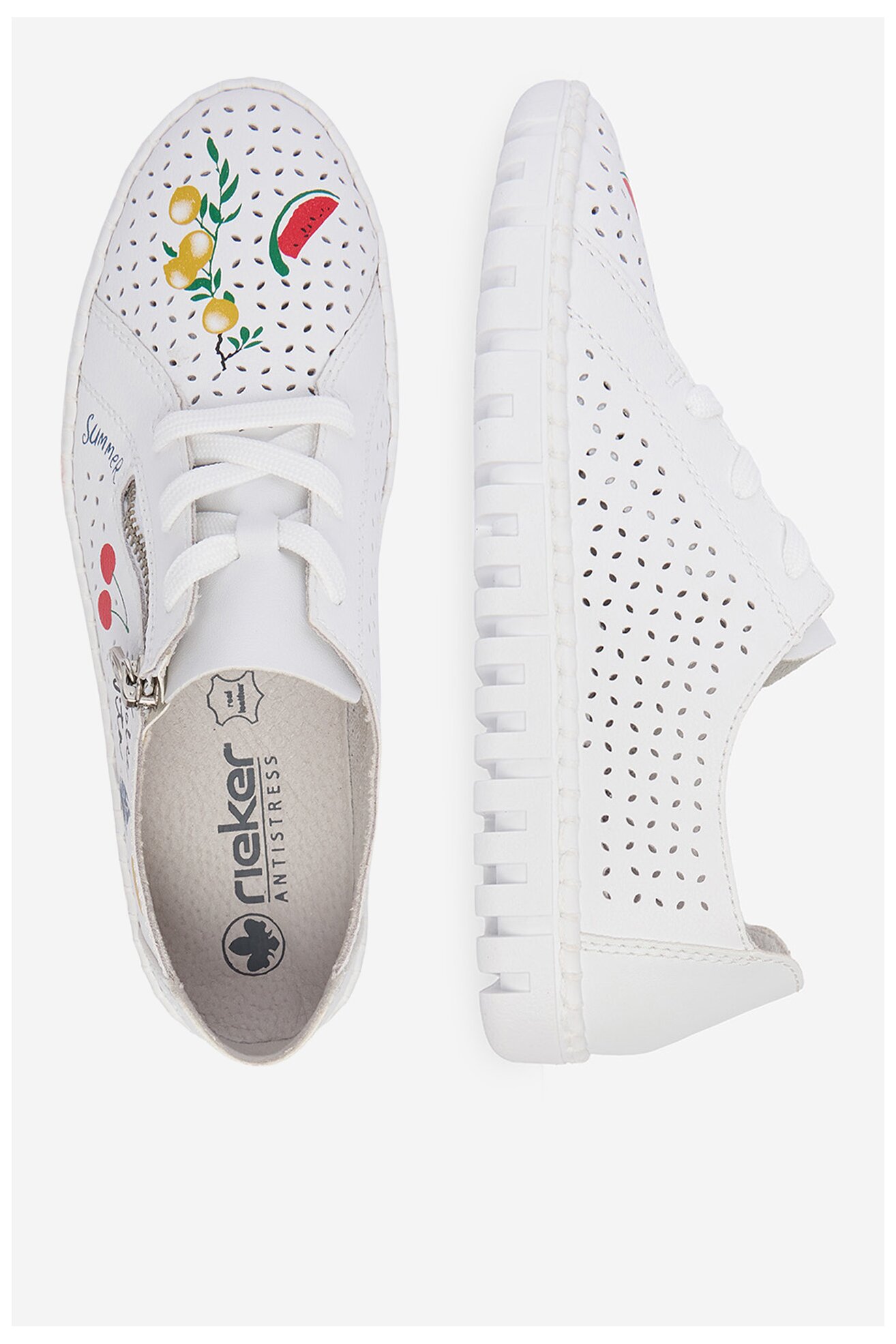 Półbuty Rieker CEO-M2310-80 Biały