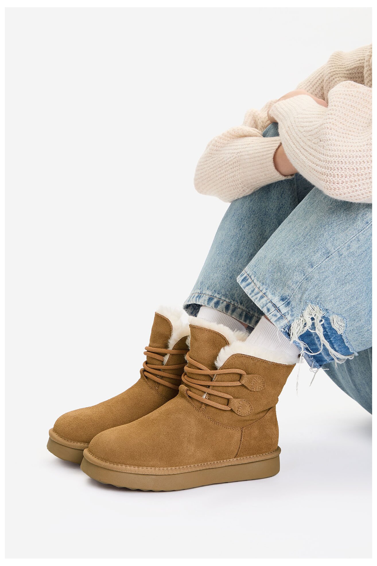 Botki Lasocki CEO-HDR241212-2 Camel