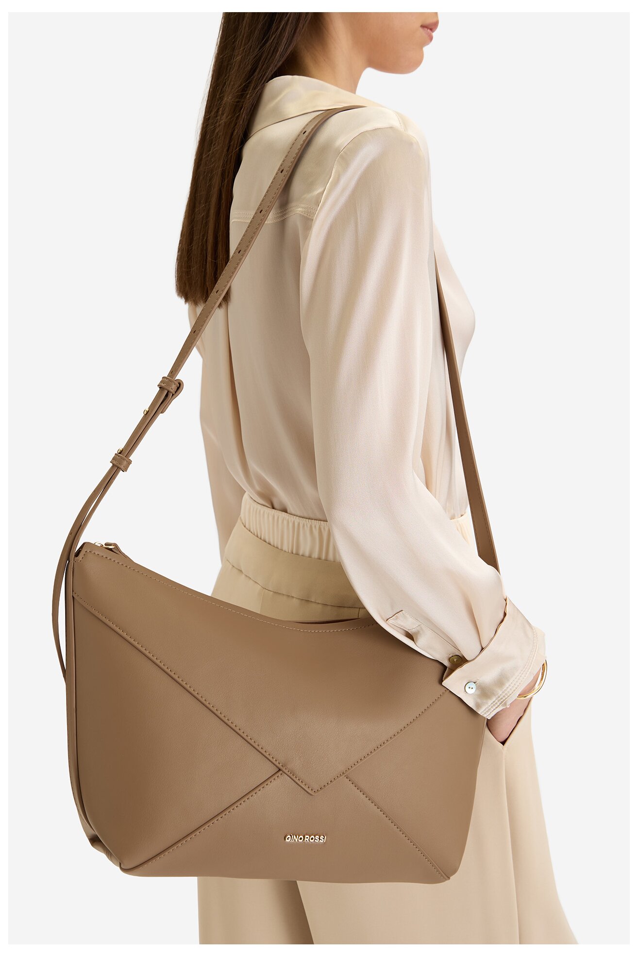 Дамска чанта Gino Rossi C-LDA8558 ТЪМНОСИВО