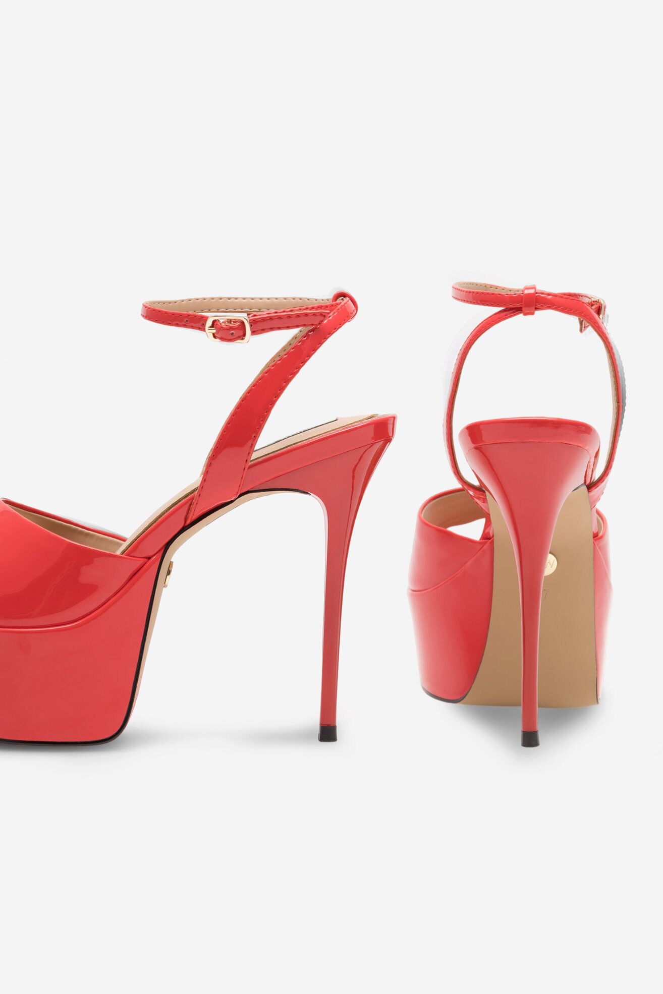 Sandały NINE WEST CHANDA ZL23031CC Czerwony