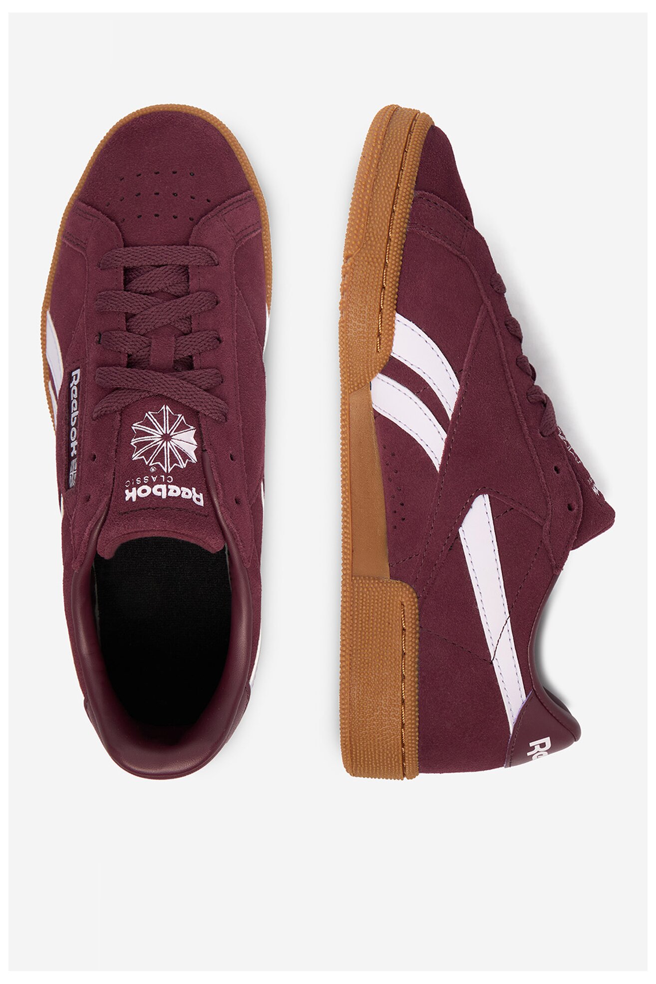 Sportcipő Reebok EO-CLUB C GROUNDS UK 100229523 BORDÓ