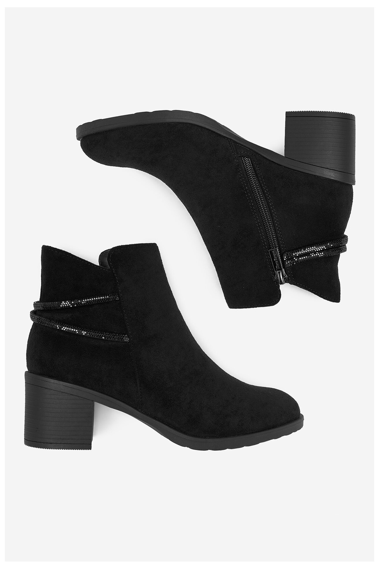 Kratke čizme Clara Barson CEO-LM9690-T21 CRNA