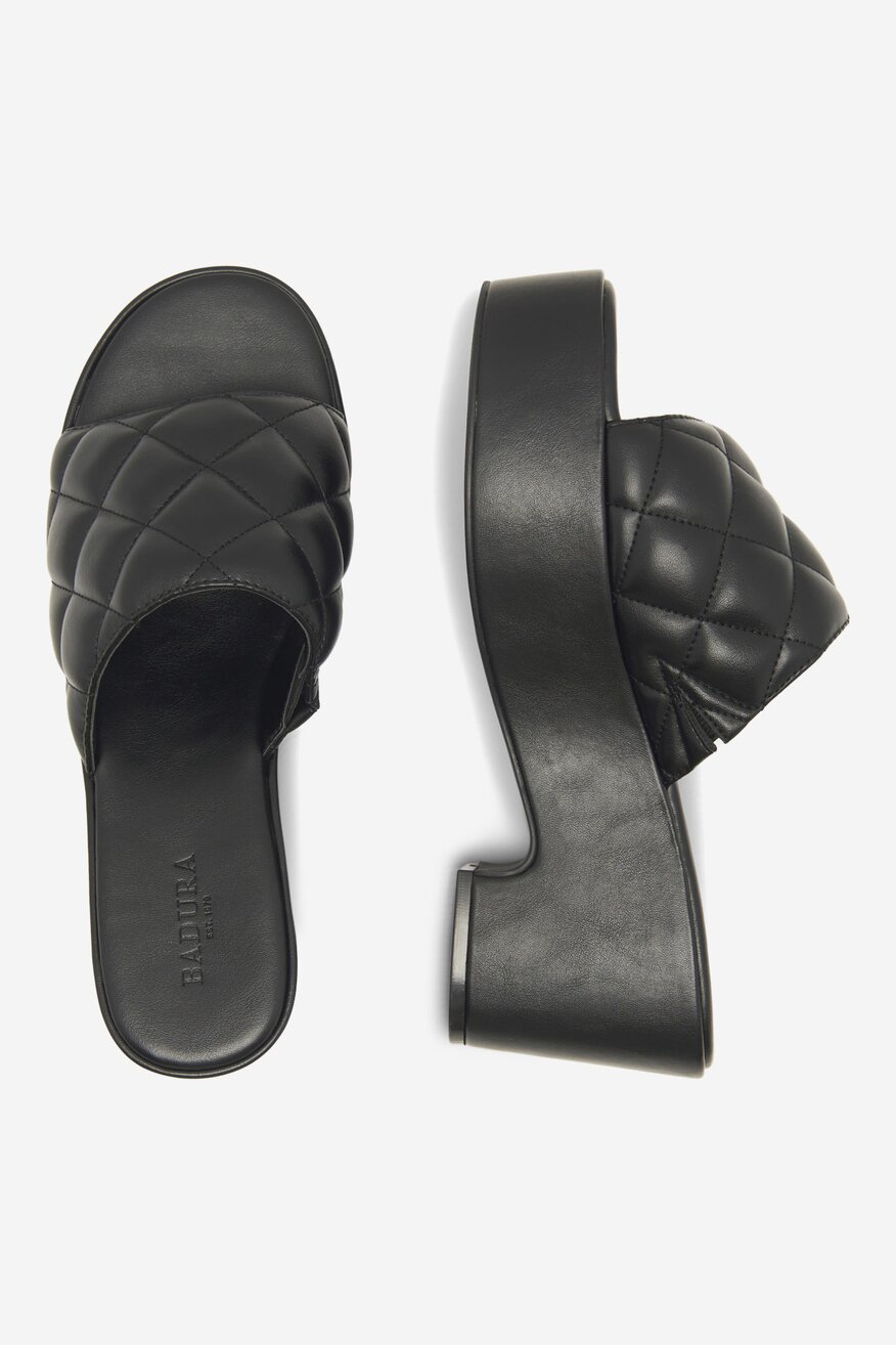 Badura - Klapki na platformie - 5905588380801