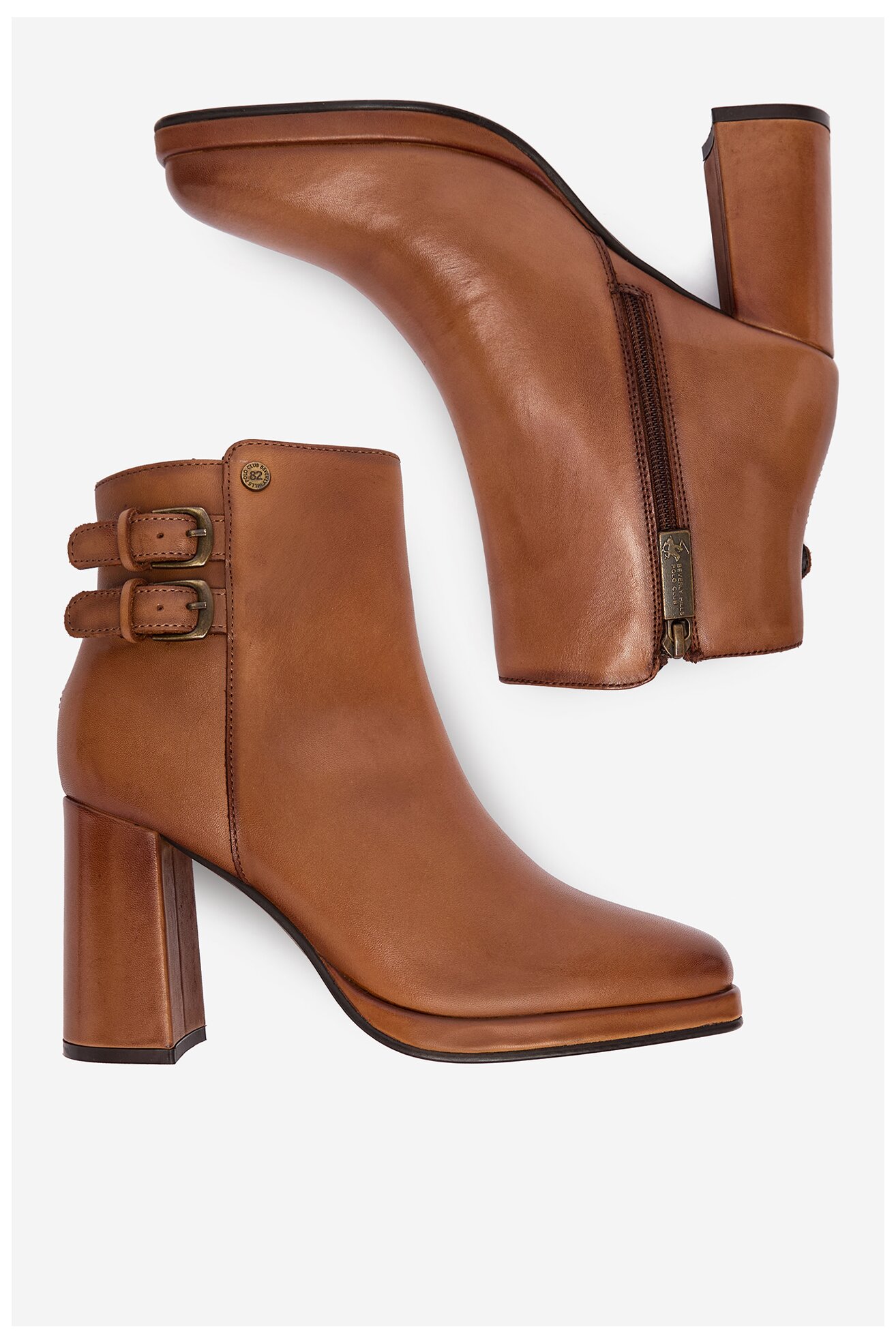 Botki Beverly Hills Polo Club CEO-WI44-LAUREN-01 Camel