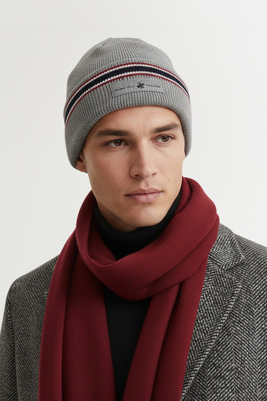 
                Muška kapa Beverly Hills Polo Club SIVA - 5906751366868