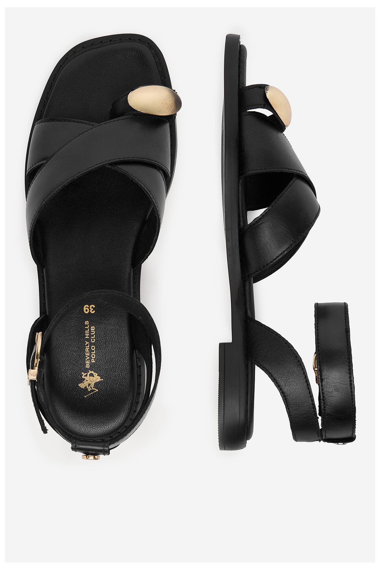 Sandały Beverly Hills Polo Club EO-WI16-ALYSHA-04 Czarny